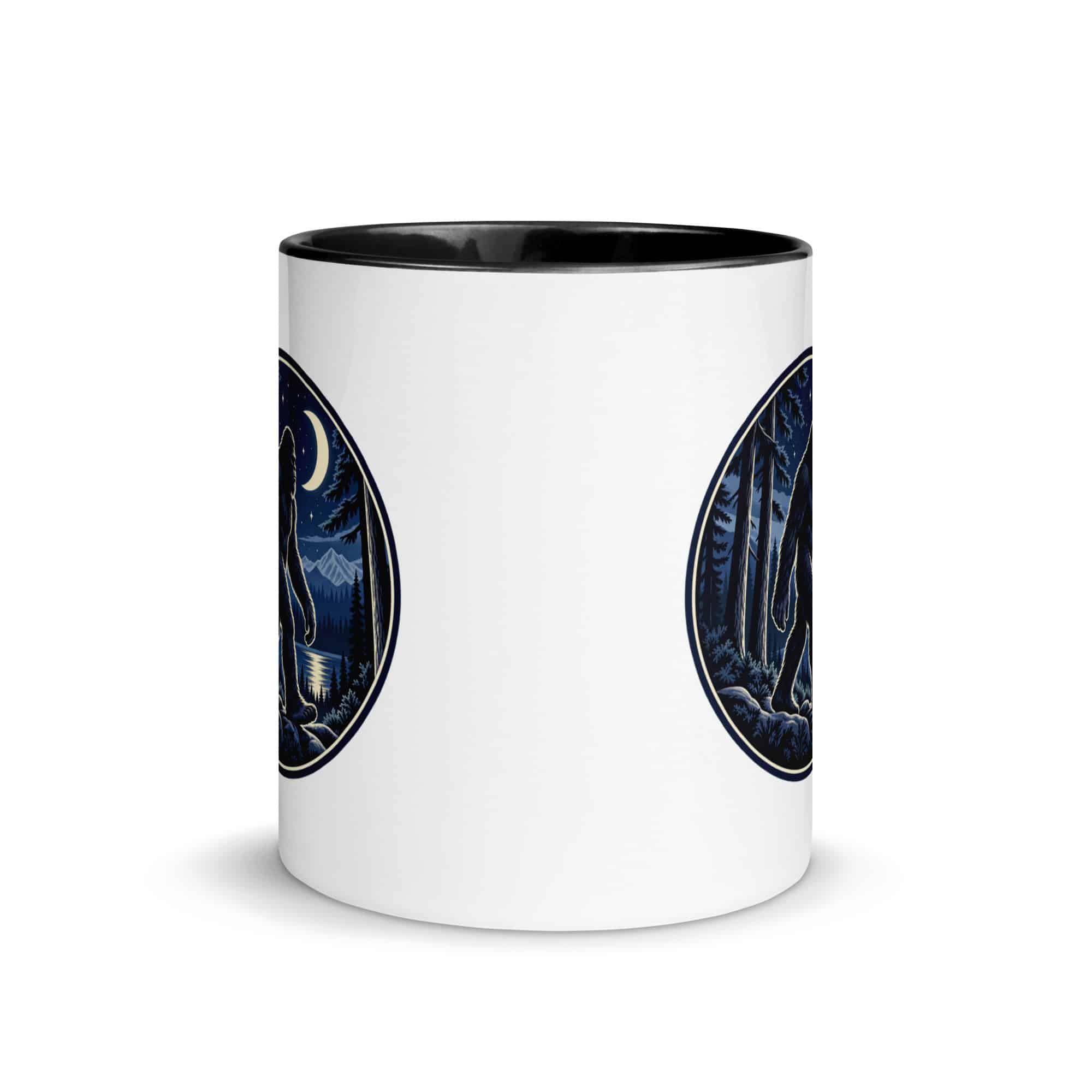 Moonlight Sighting Bigfoot Color Inside Mug