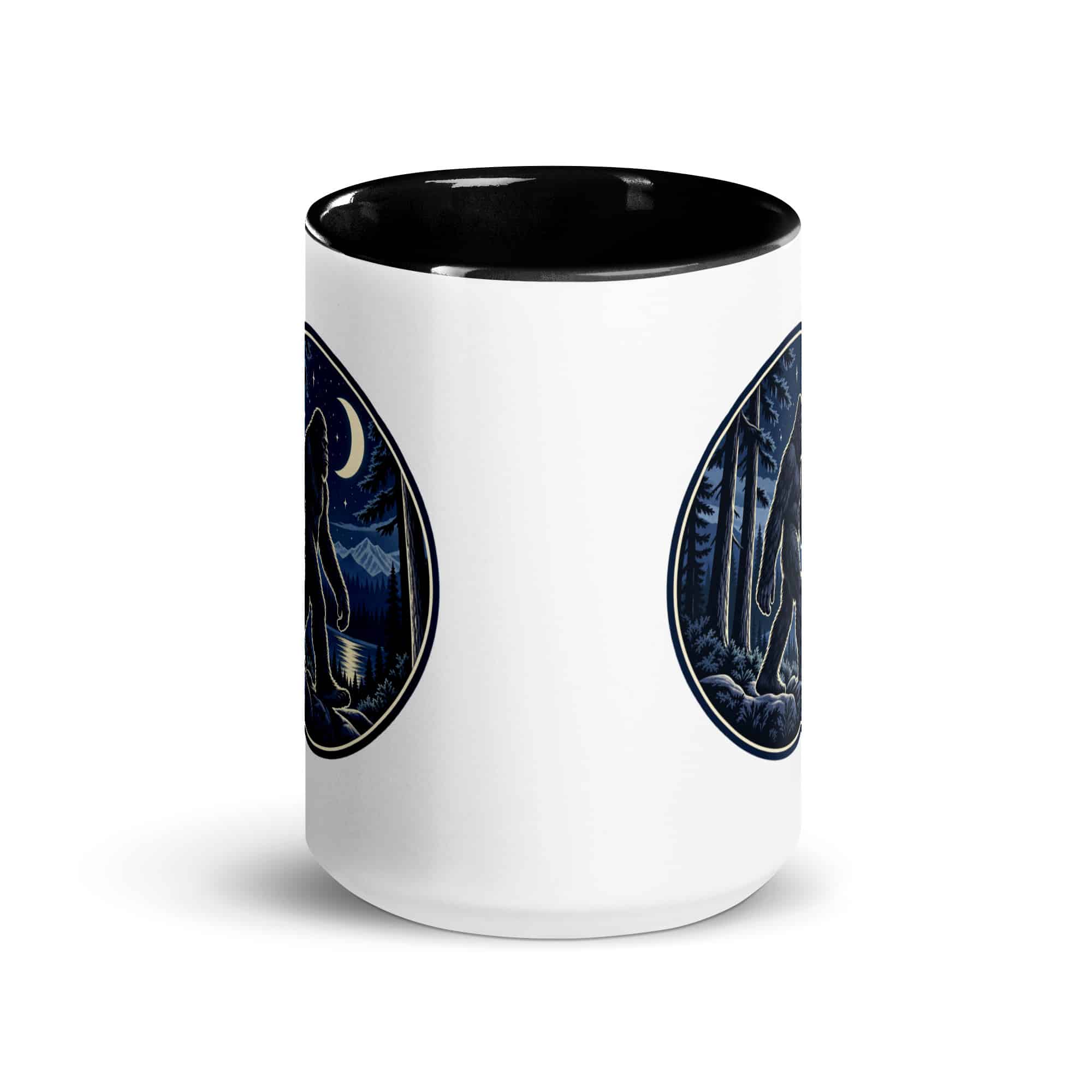 Moonlight Sighting Bigfoot Color Inside Mug