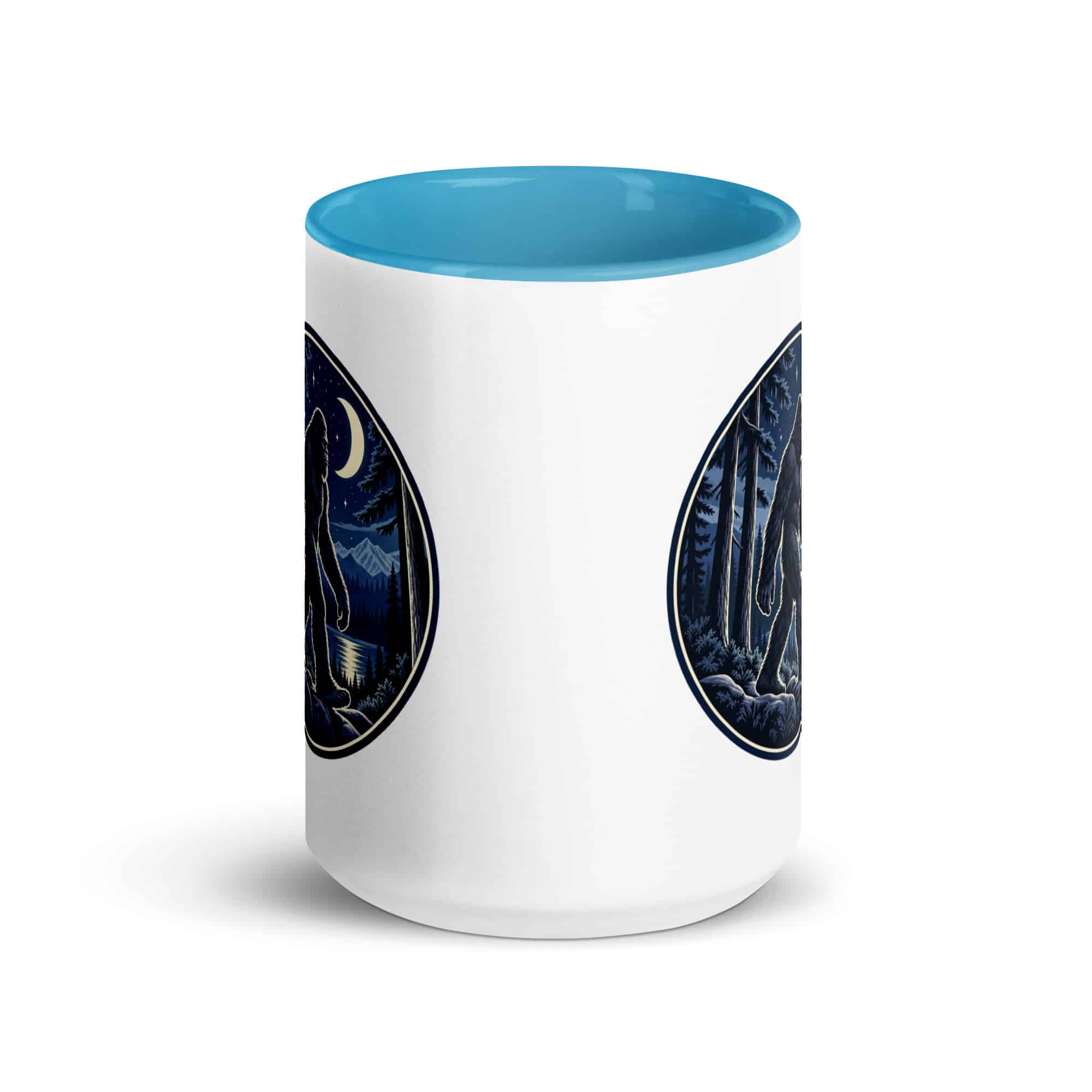 Moonlight Sighting Bigfoot Color Inside Mug