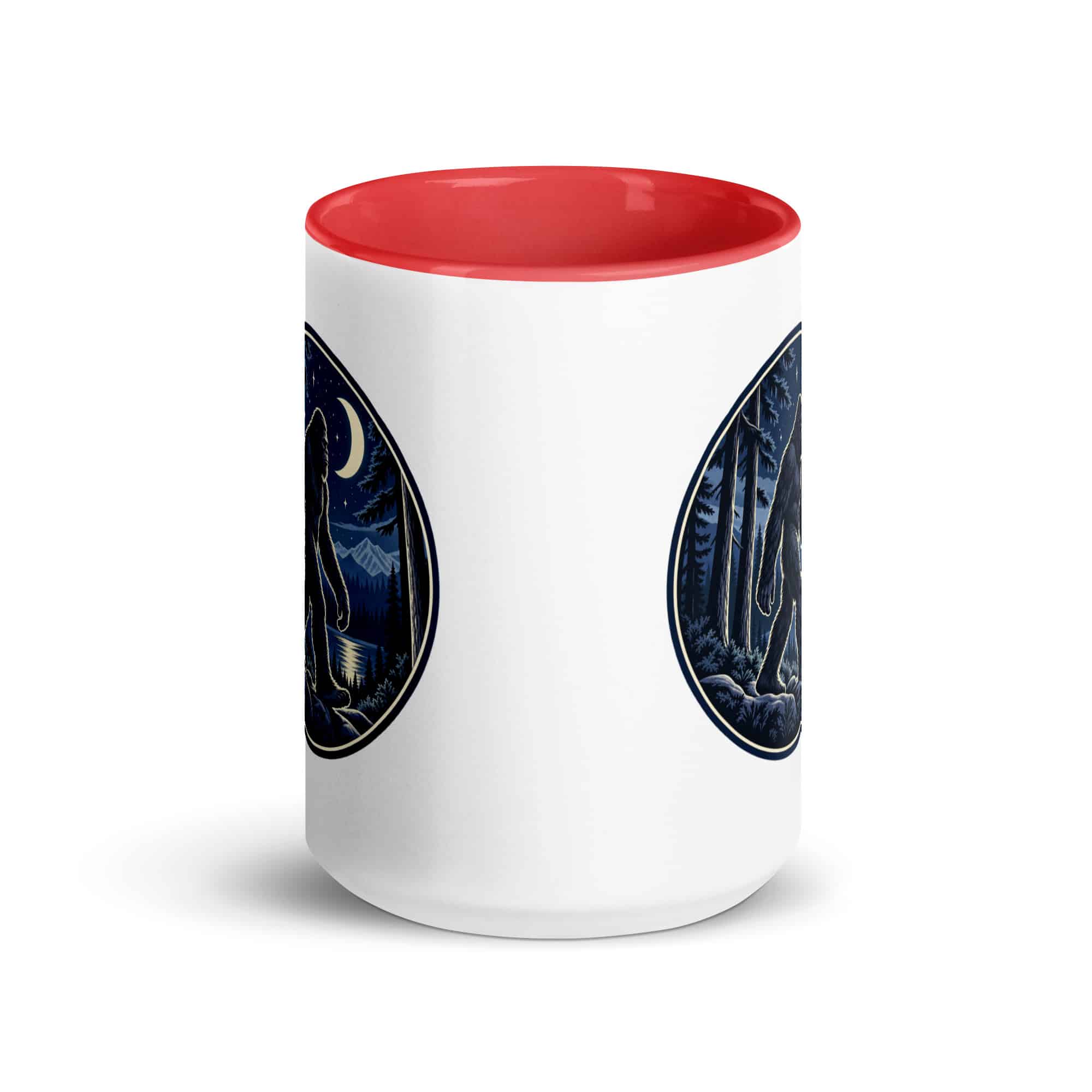 Moonlight Sighting Bigfoot Color Inside Mug