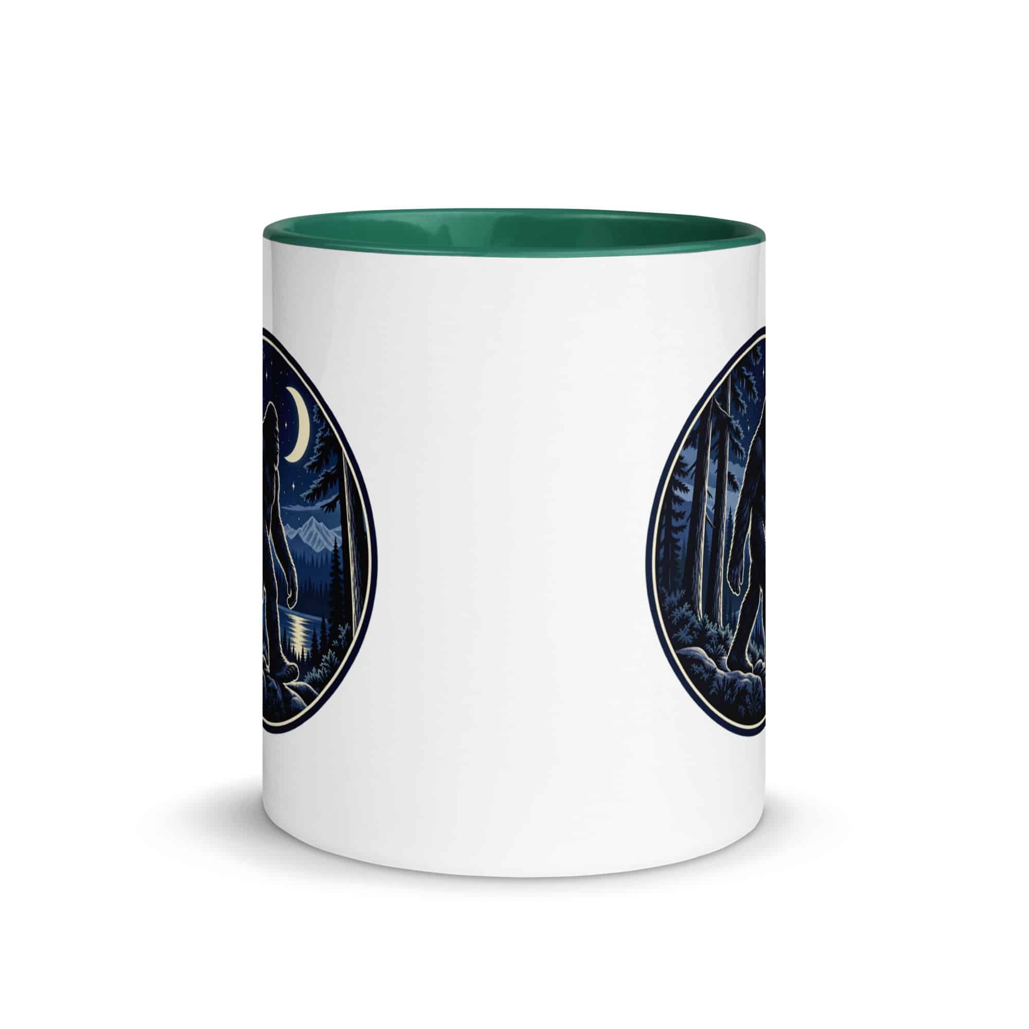 Moonlight Sighting Bigfoot Color Inside Mug
