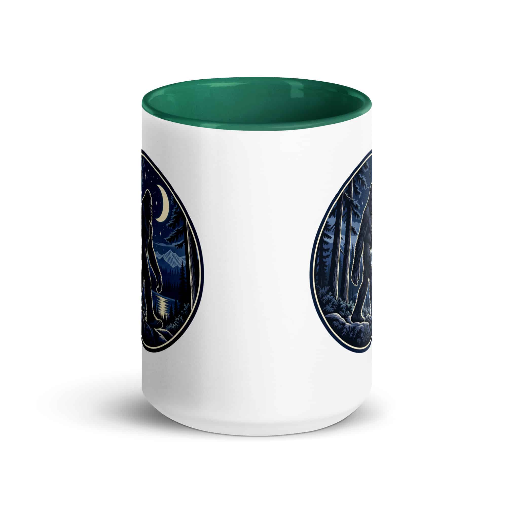 Moonlight Sighting Bigfoot Color Inside Mug