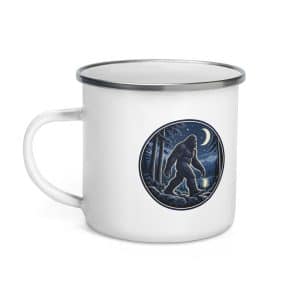 08 Moonlight Sighting Enamel Camp Mug - 12 oz - Left