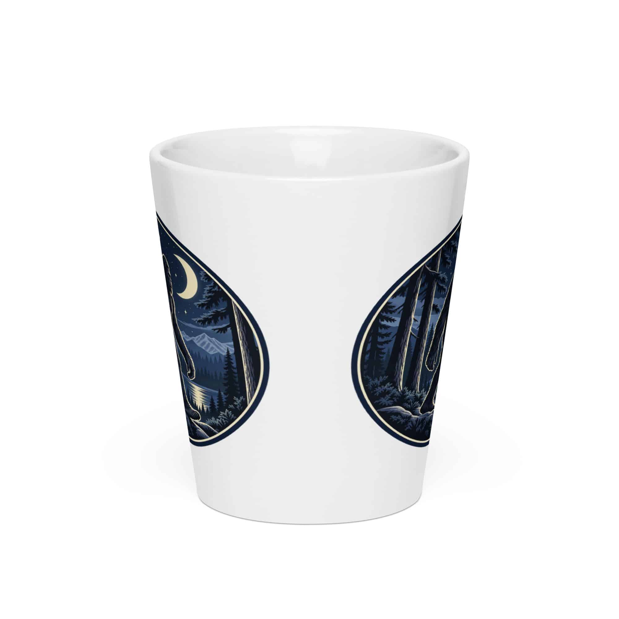 Moonlight Bigfoot Sighting Latte Mug