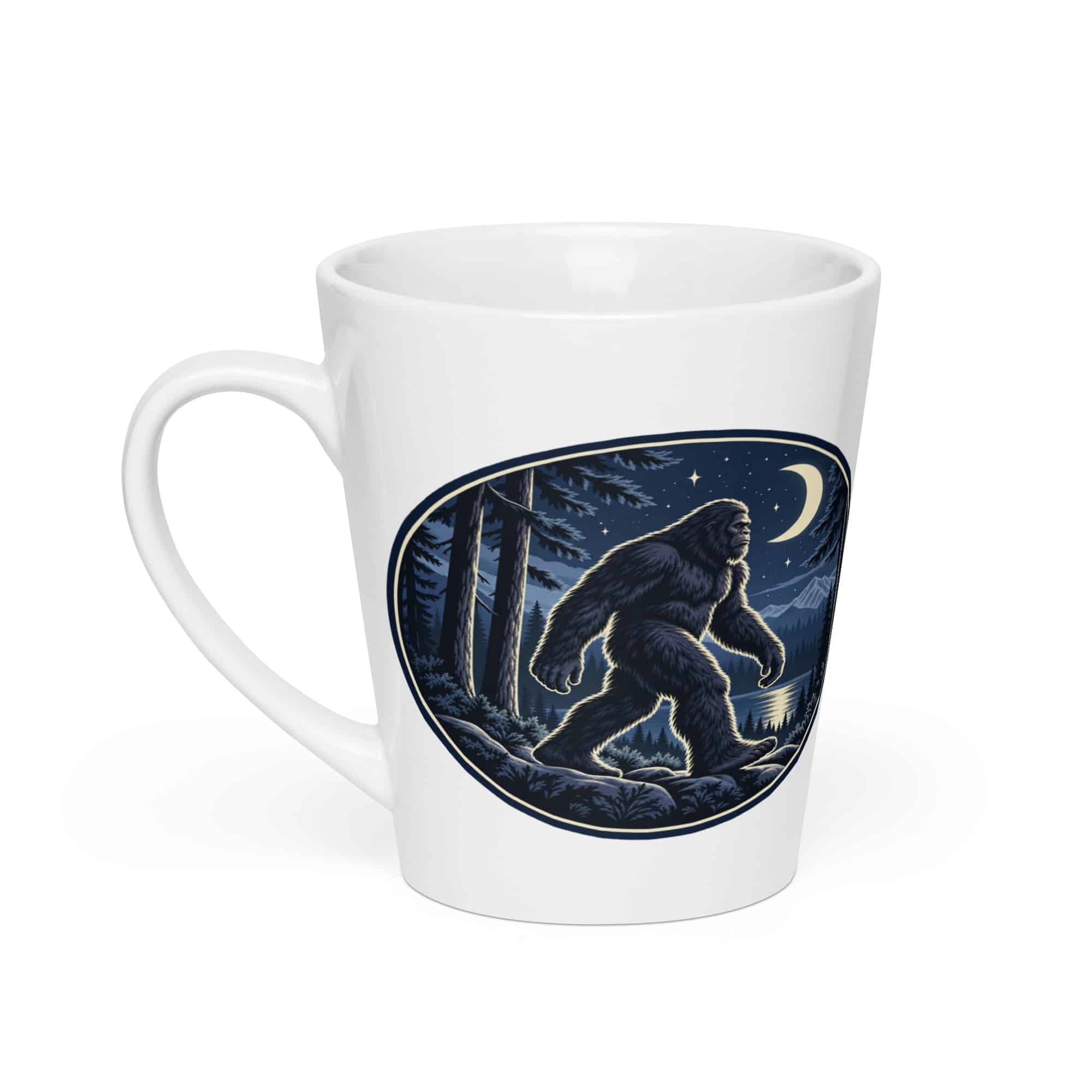 Moonlight Bigfoot Sighting Latte Mug