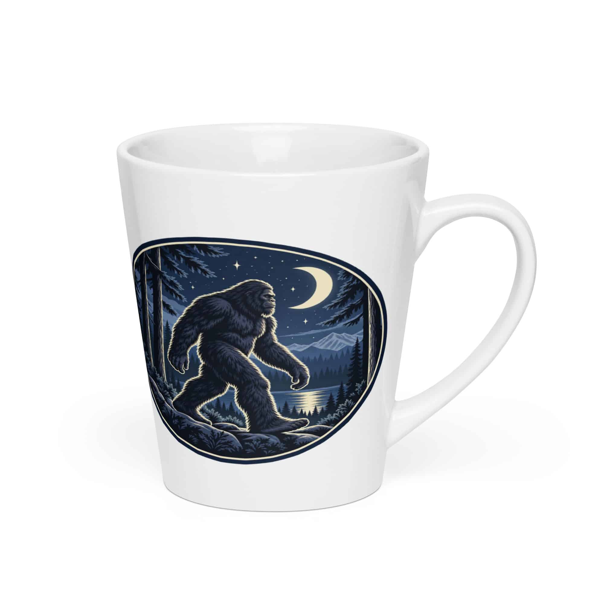Moonlight Bigfoot Sighting Latte Mug