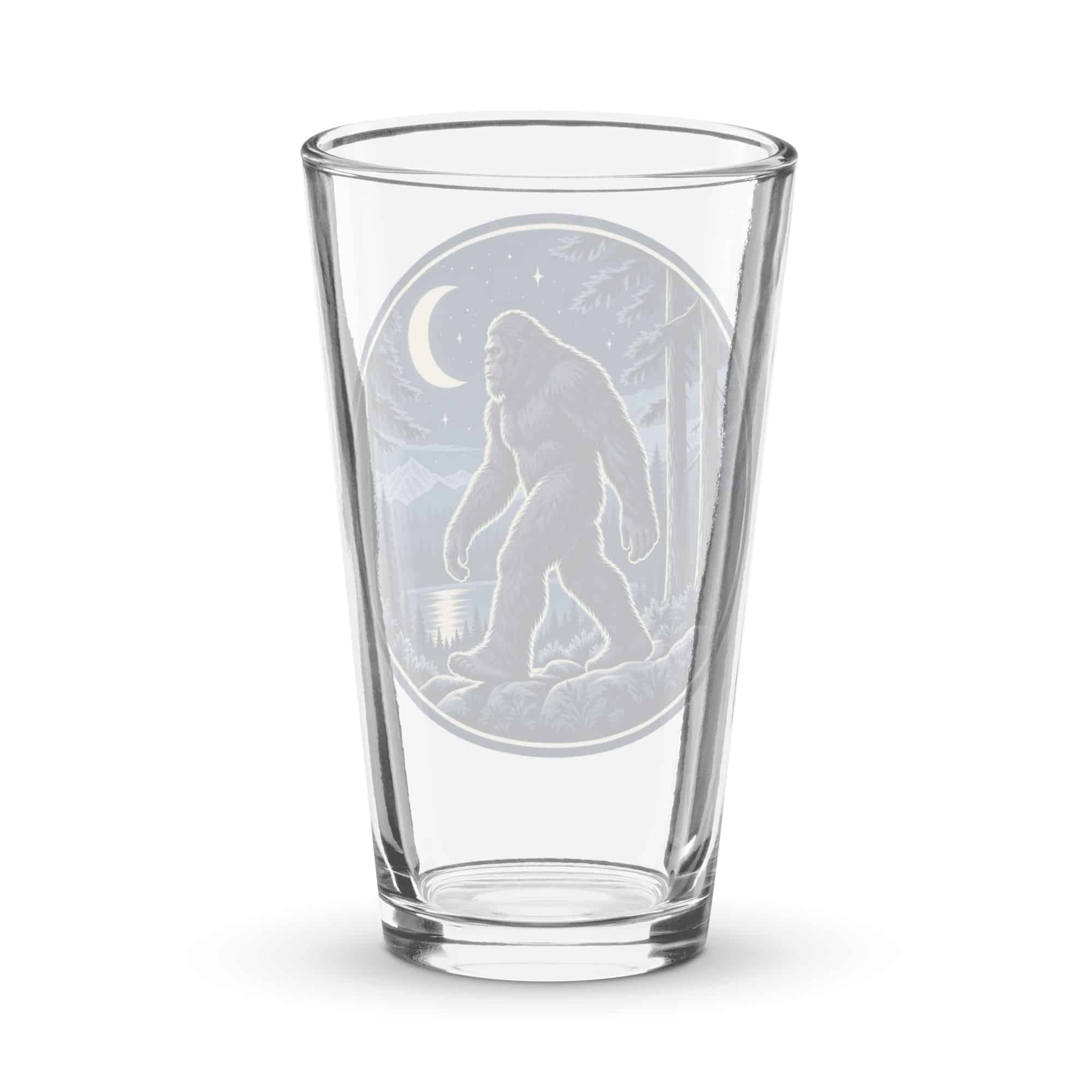 Moonlight Bigfoot Sighting Pint Glass