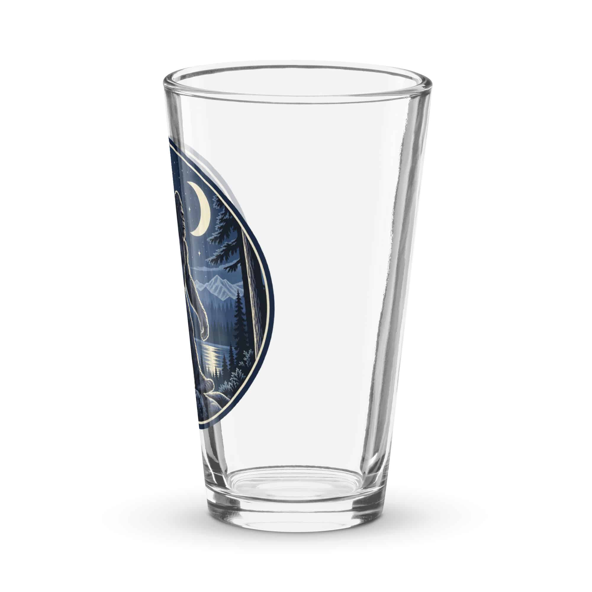Moonlight Bigfoot Sighting Pint Glass