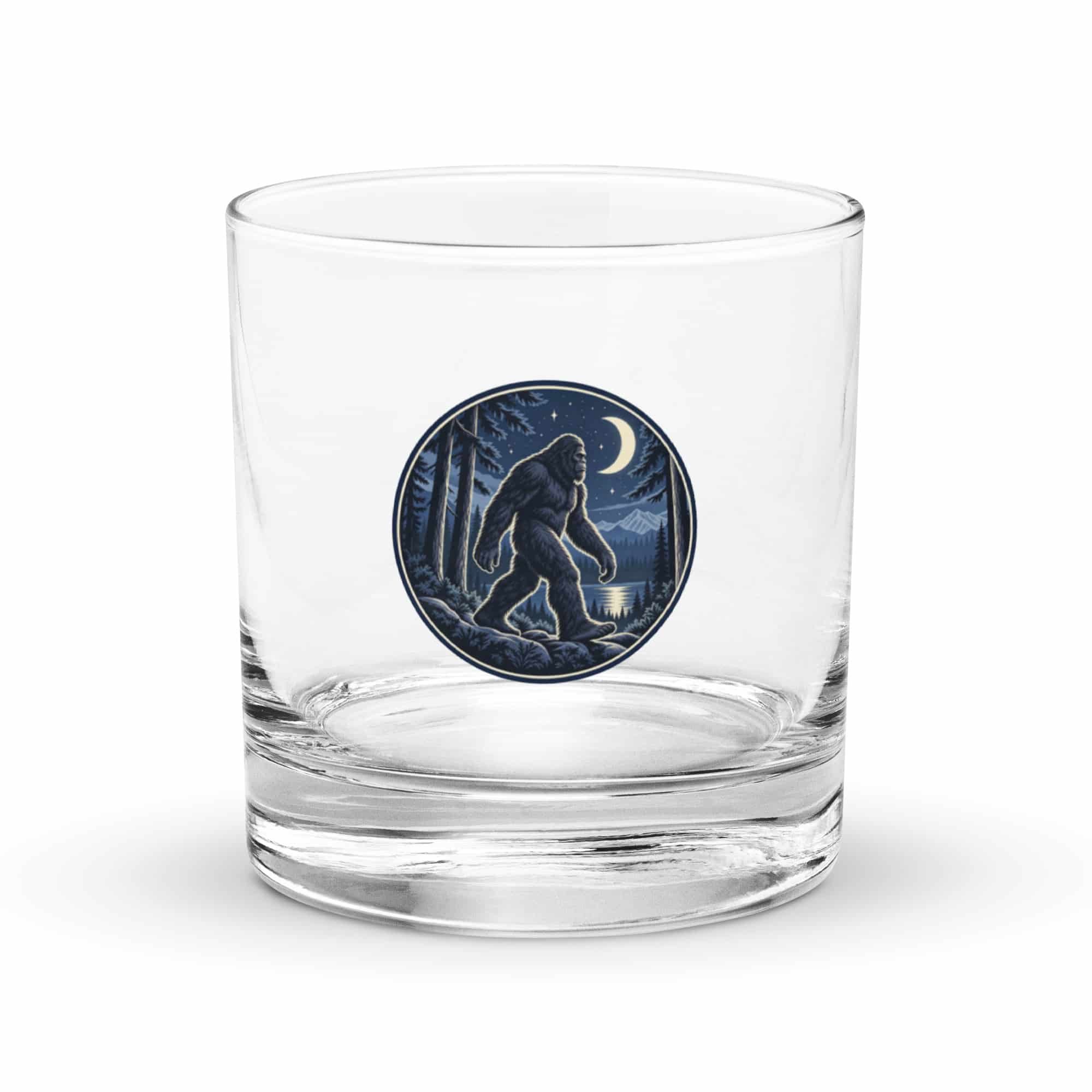 Moonlight Bigfoot Sighting Rocks Glass