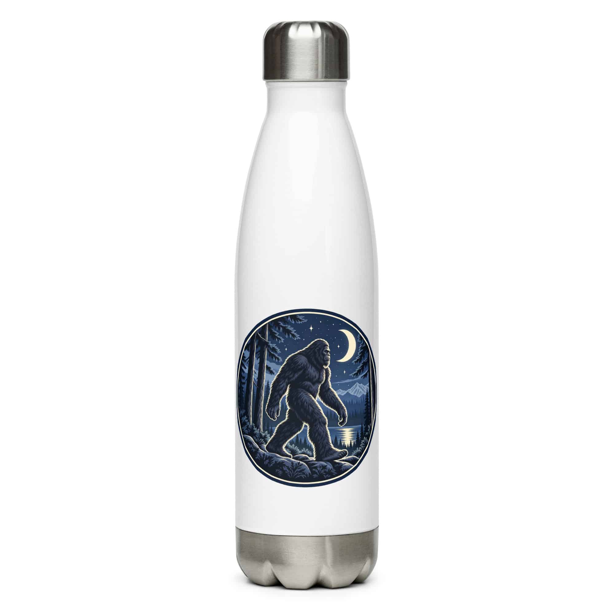 Moonlight Sighting Bigfoot Water Bottle