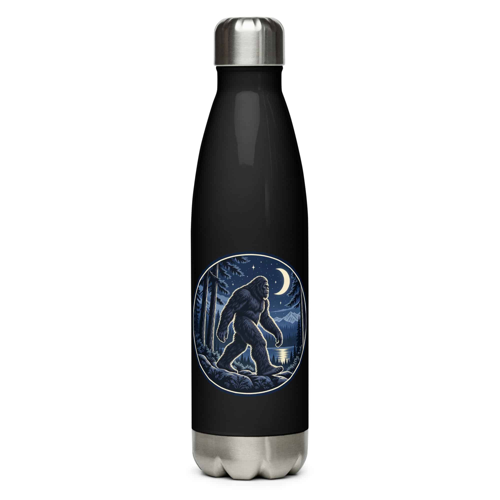 Moonlight Sighting Bigfoot Water Bottle