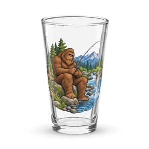 09 Bigfoot Fishing Pint Glass - 16 oz - Main
