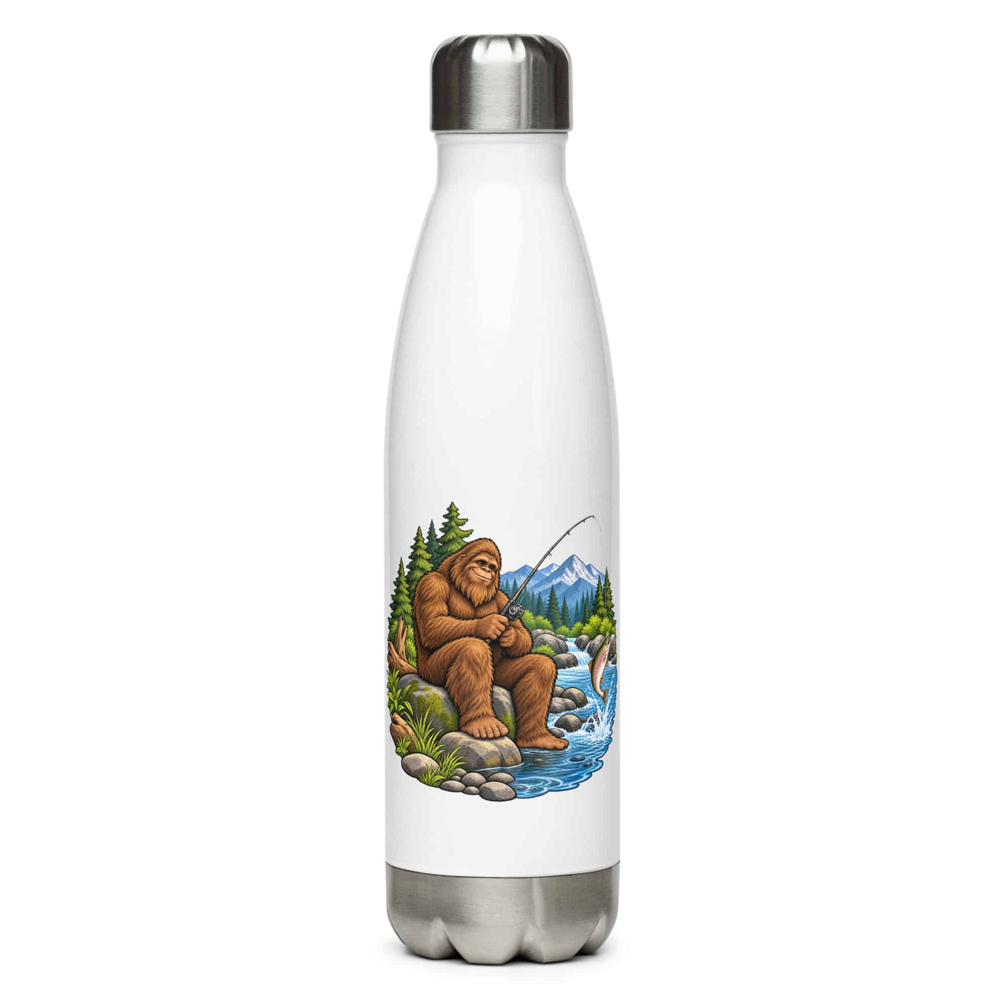 Fishing Bigfoot Water Bottle