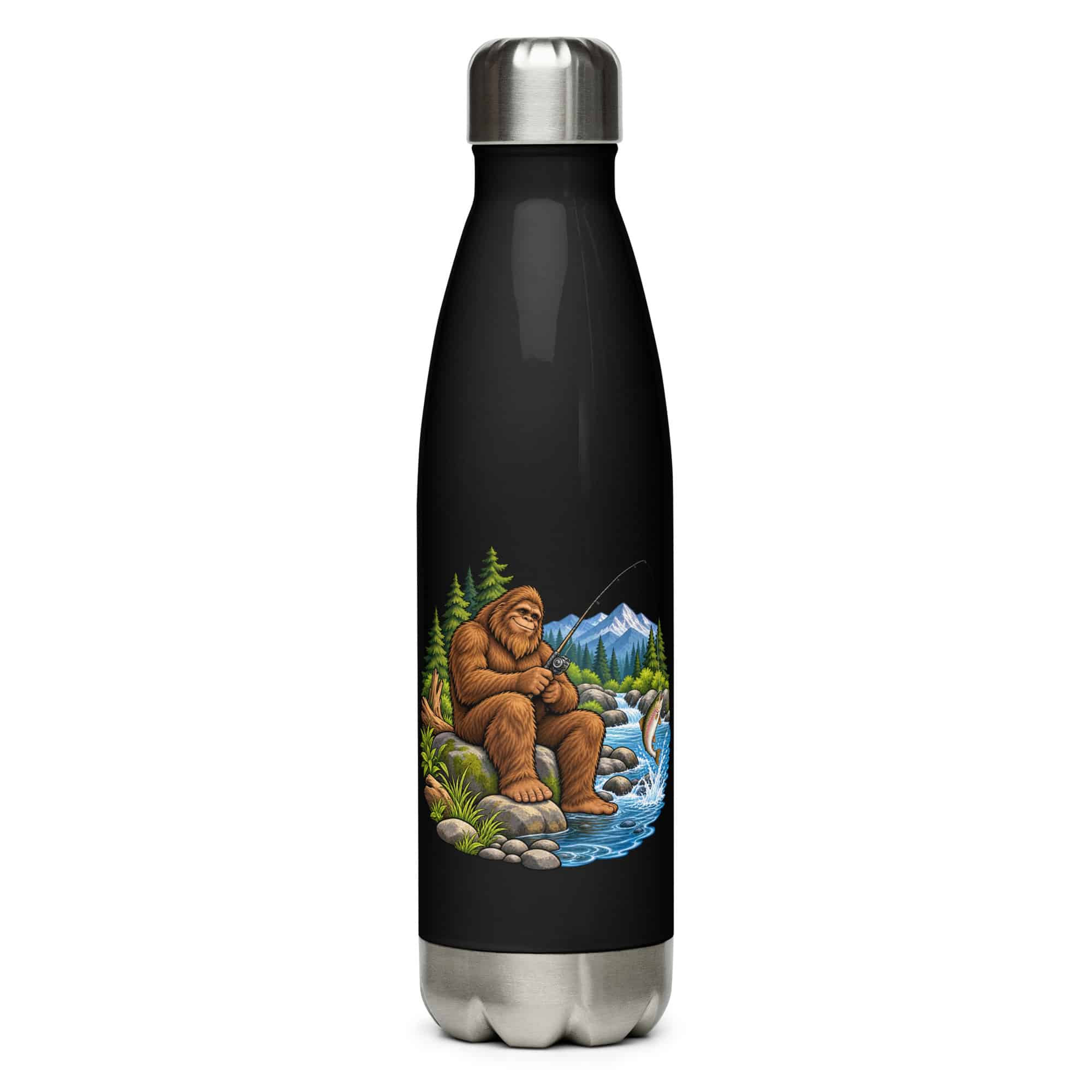 Fishing Bigfoot Water Bottle