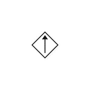 09 Diamond Waymarker Black Die-Cut Magnet - 3″×3″ - Main