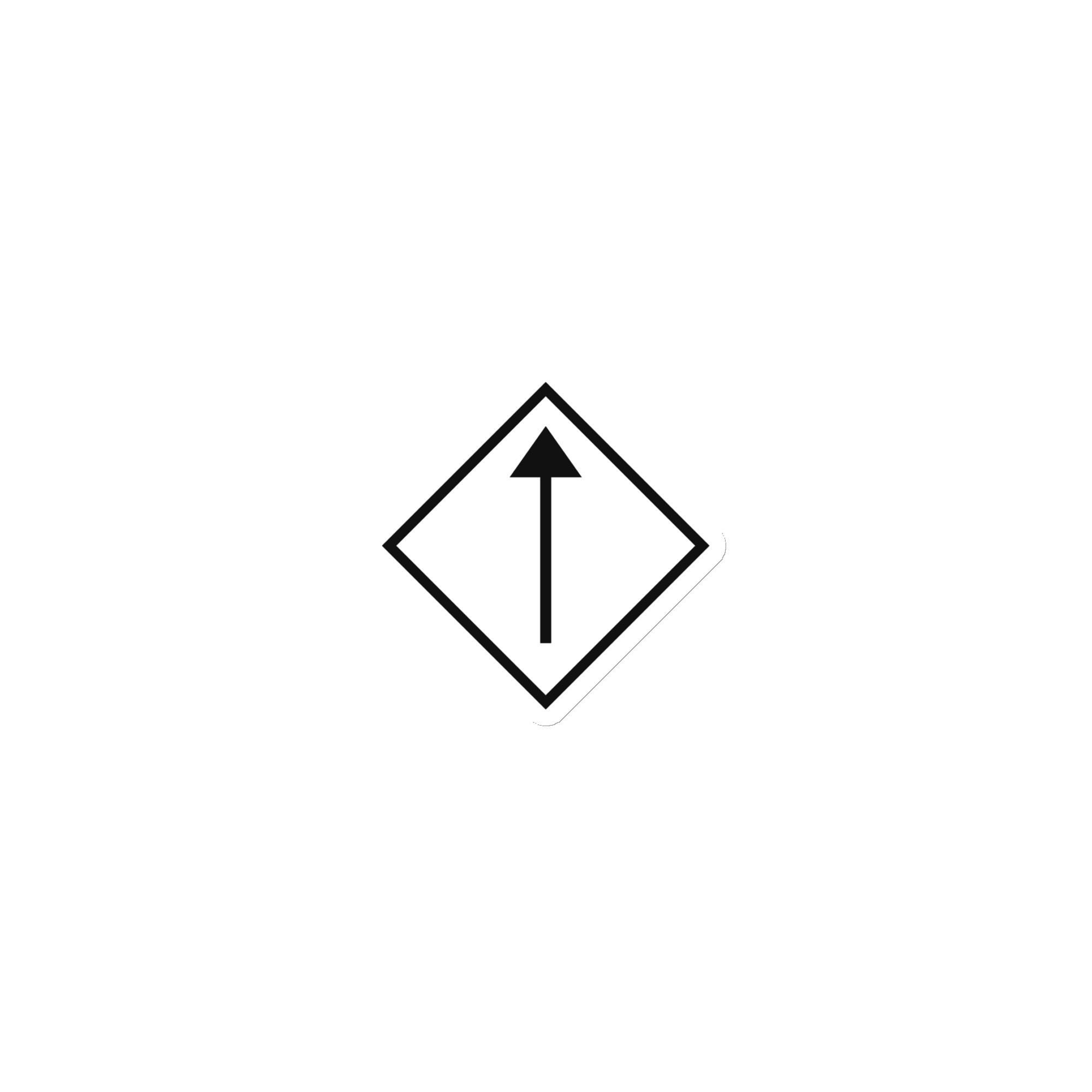 Black Diamond Waymarker Die-Cut Magnet