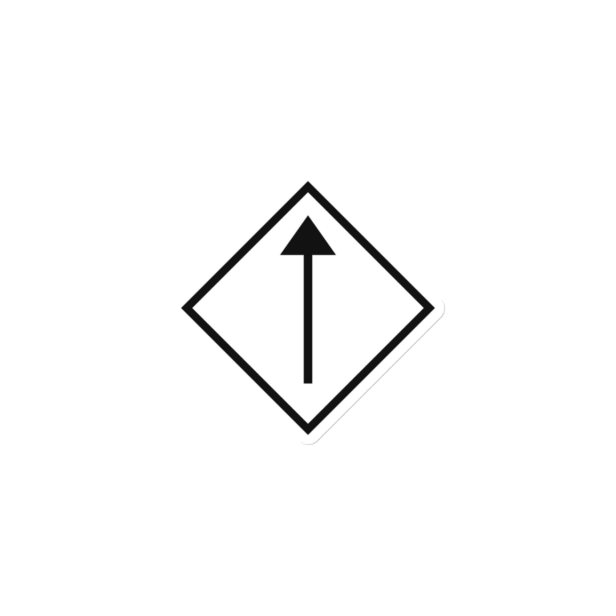Black Diamond Waymarker Die-Cut Magnet