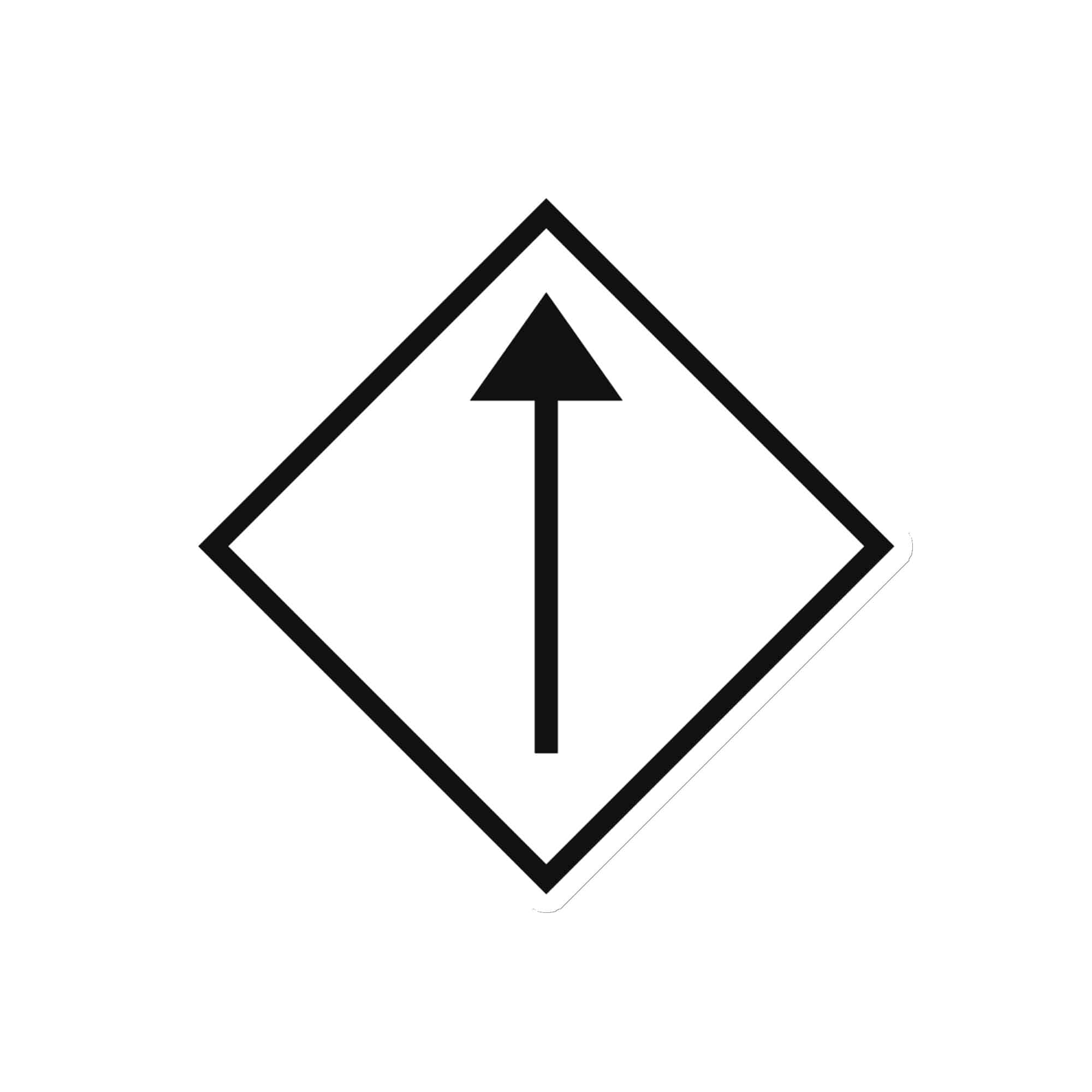 Black Diamond Waymarker Die-Cut Magnet