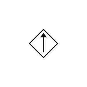 09 Diamond Waymarker Black Vinyl Sticker - 3x3 - Main