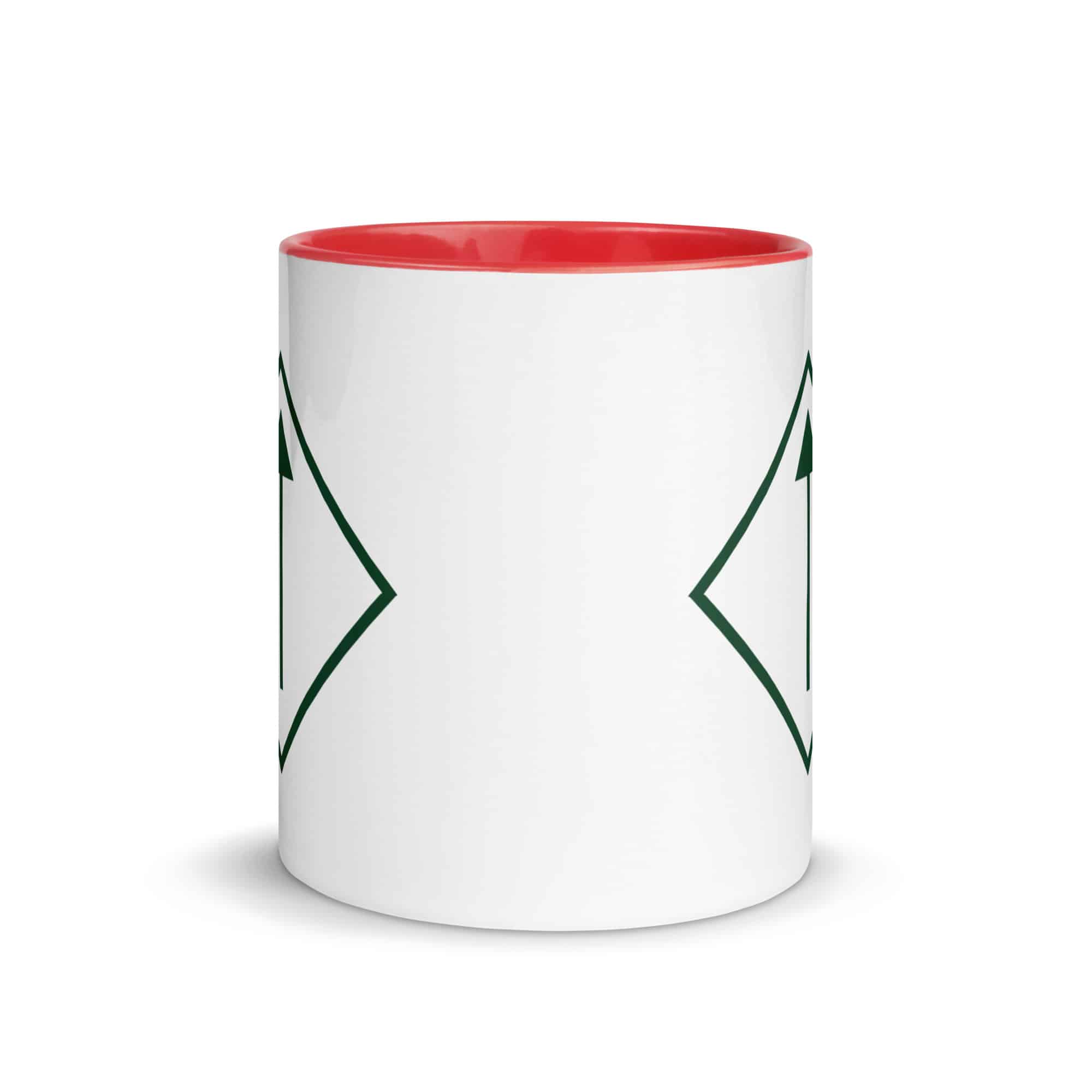 Forest Green Diamond Waymarker Color Inside Mug