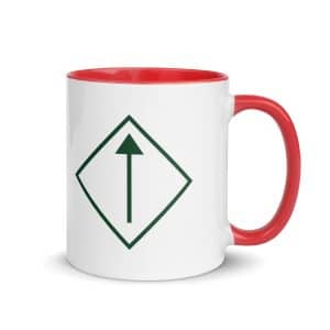 09 Diamond Waymarker Forest Green Color Inside Coffee Mug - 11 oz - Main