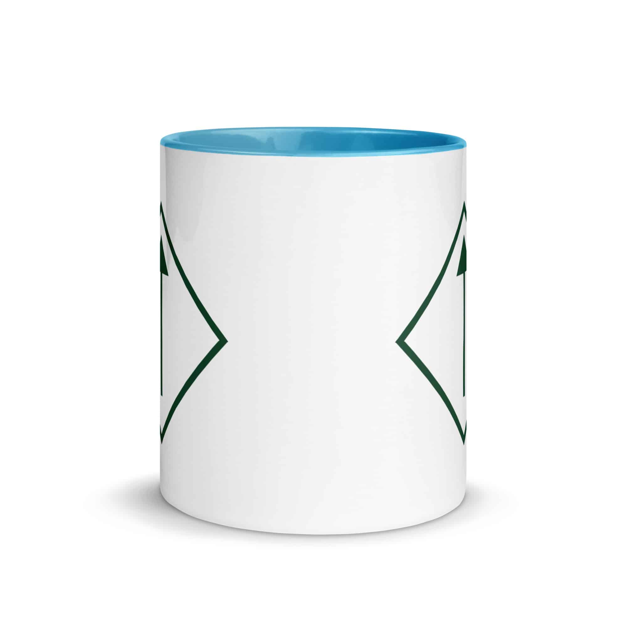 Forest Green Diamond Waymarker Color Inside Mug