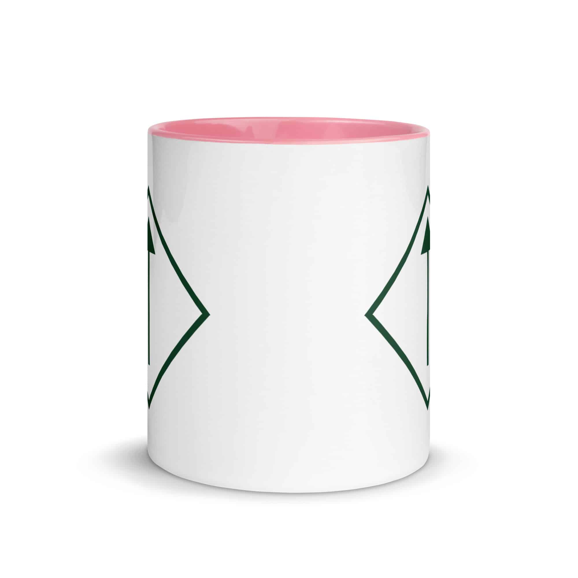 Forest Green Diamond Waymarker Color Inside Mug