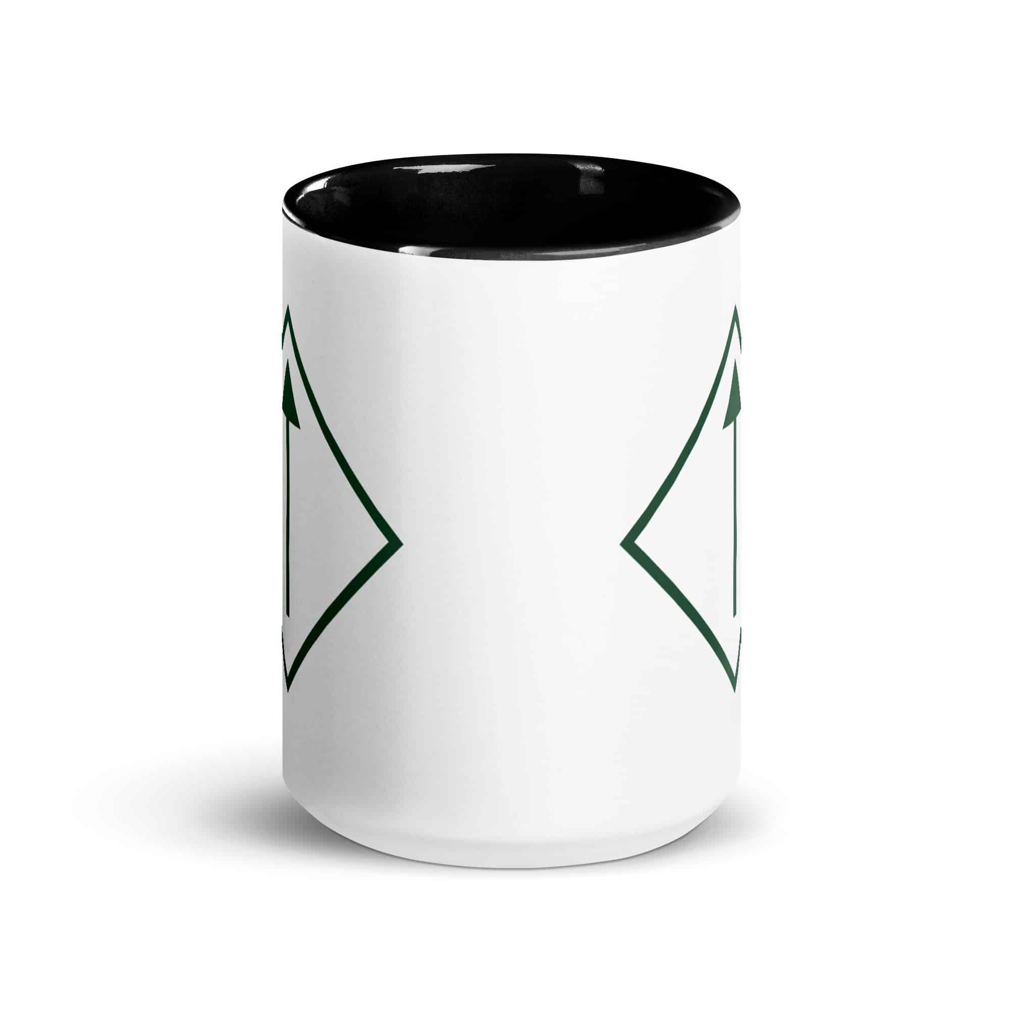 Forest Green Diamond Waymarker Color Inside Mug