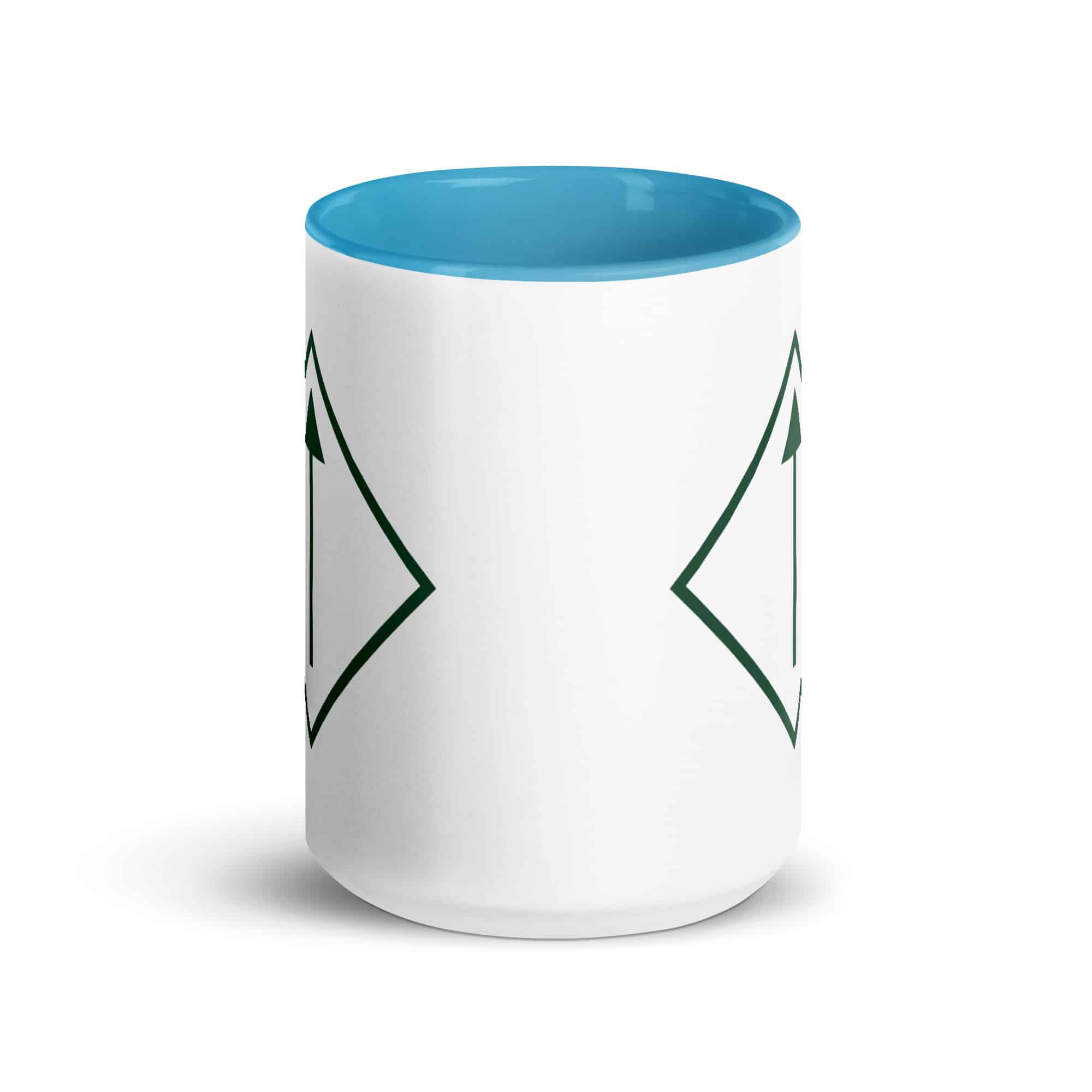 Forest Green Diamond Waymarker Color Inside Mug