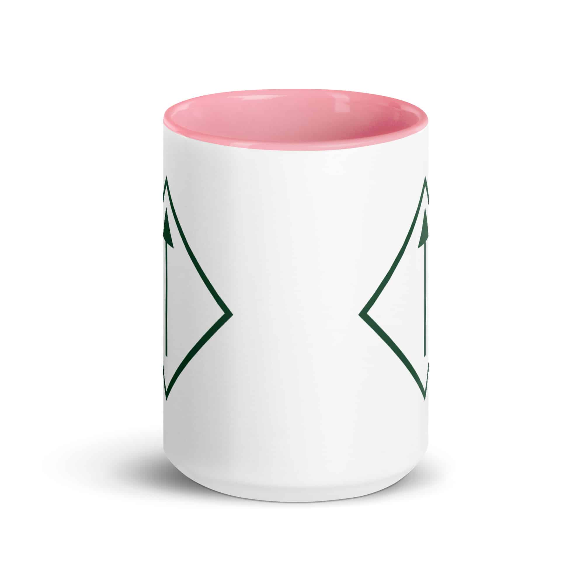 Forest Green Diamond Waymarker Color Inside Mug