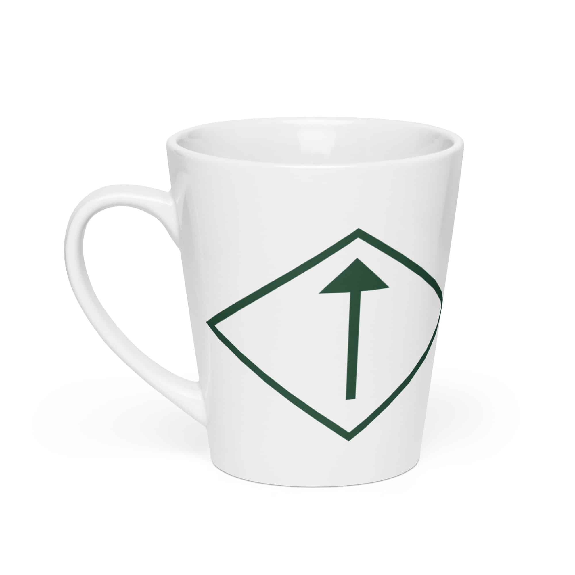 Forest Green Diamond Waymarker Latte Mug