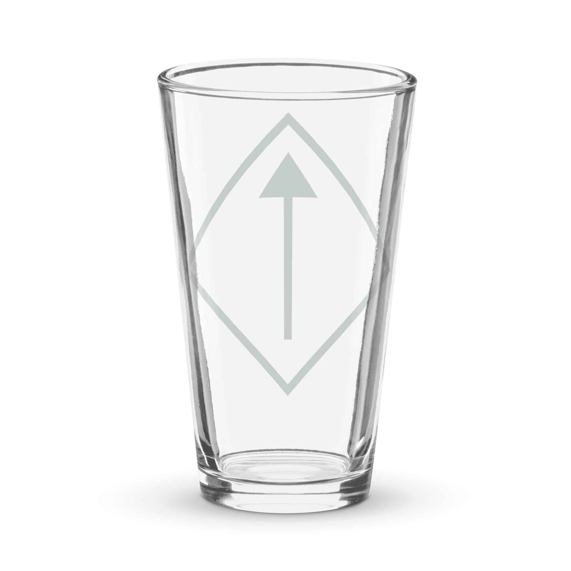 Forest Green Diamond Waymarker Pint Glass