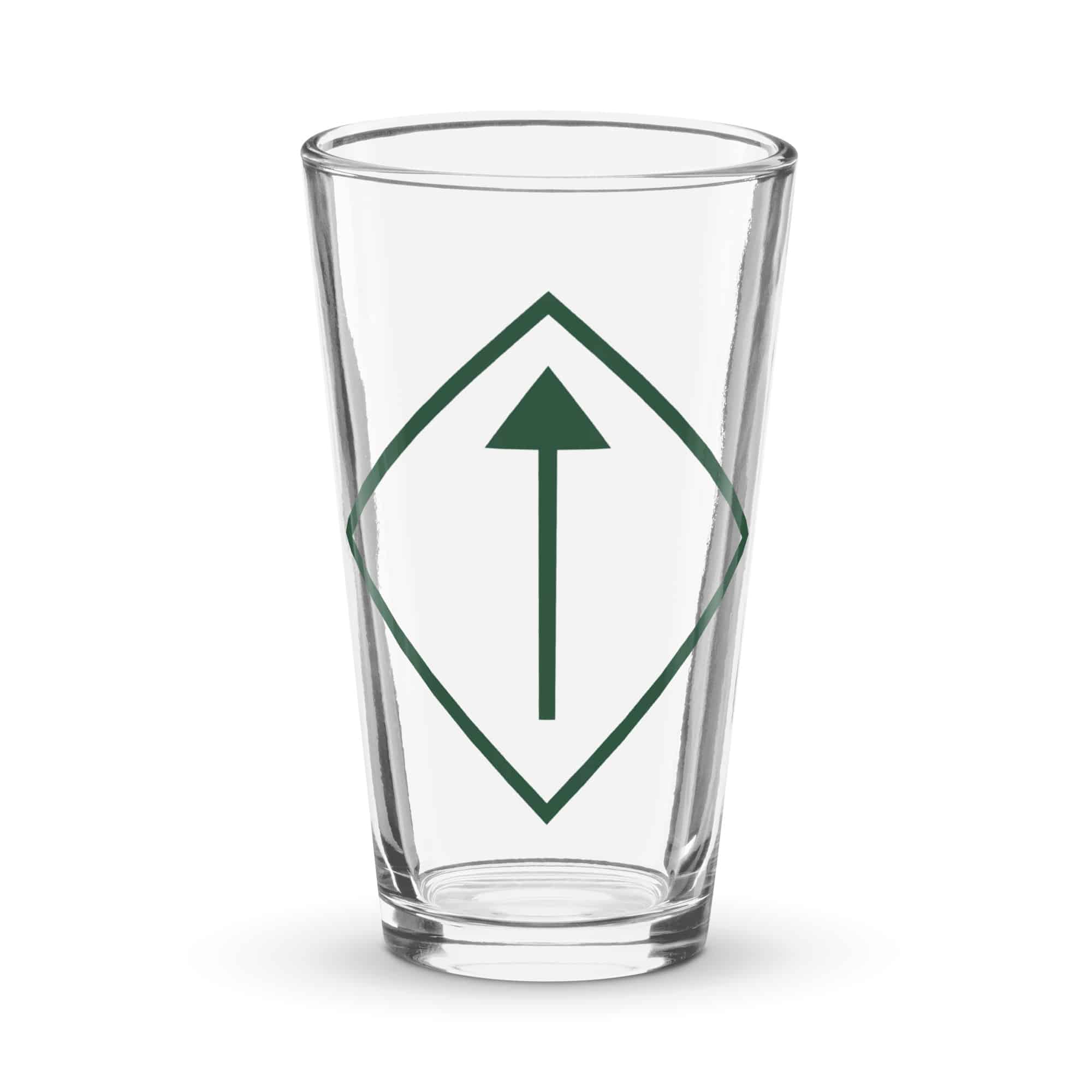 Forest Green Diamond Waymarker Pint Glass