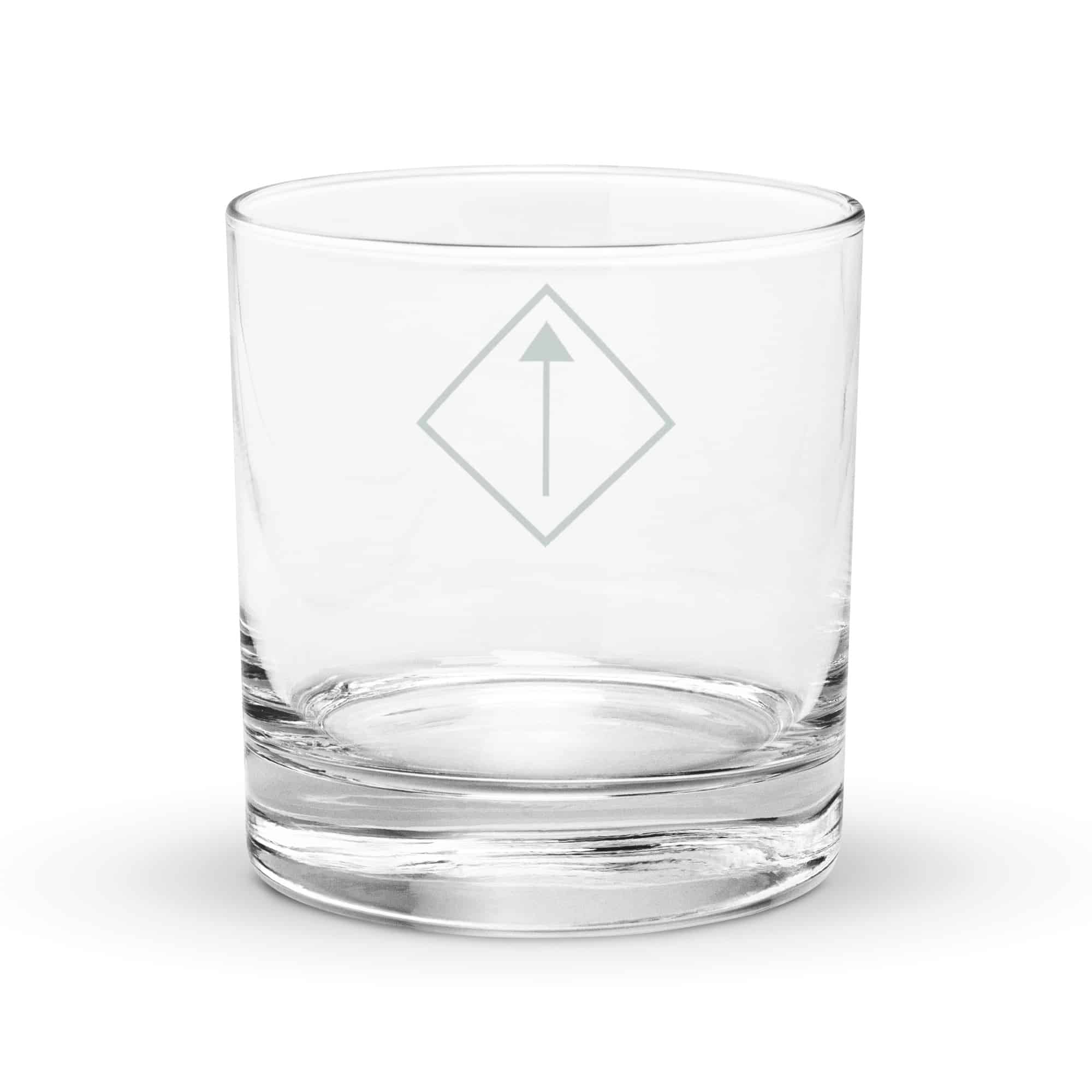 Forest Green Diamond Waymarker Rocks Glass
