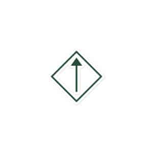 09 Diamond Waymarker Forest Green Vinyl Sticker - 3x3 - Main