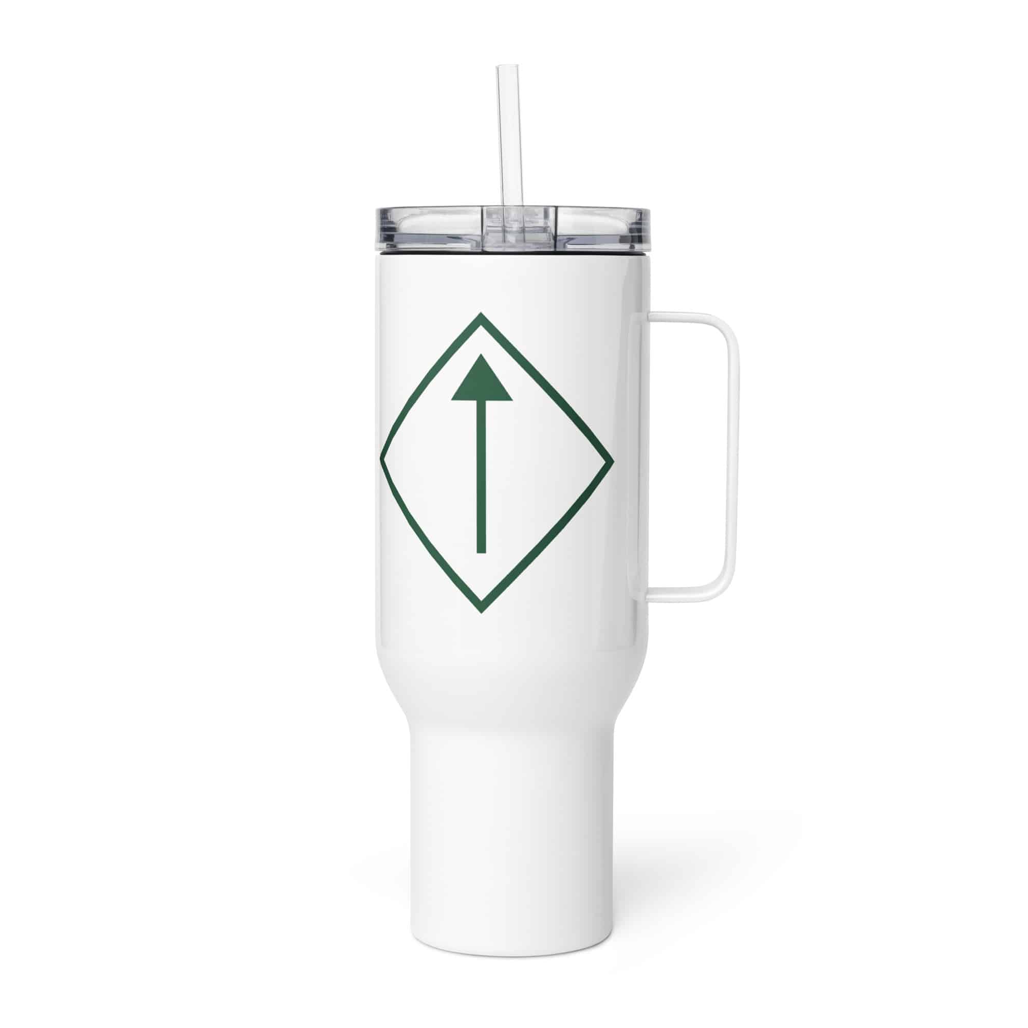 Forest Green Diamond Waymarker Travel Mug