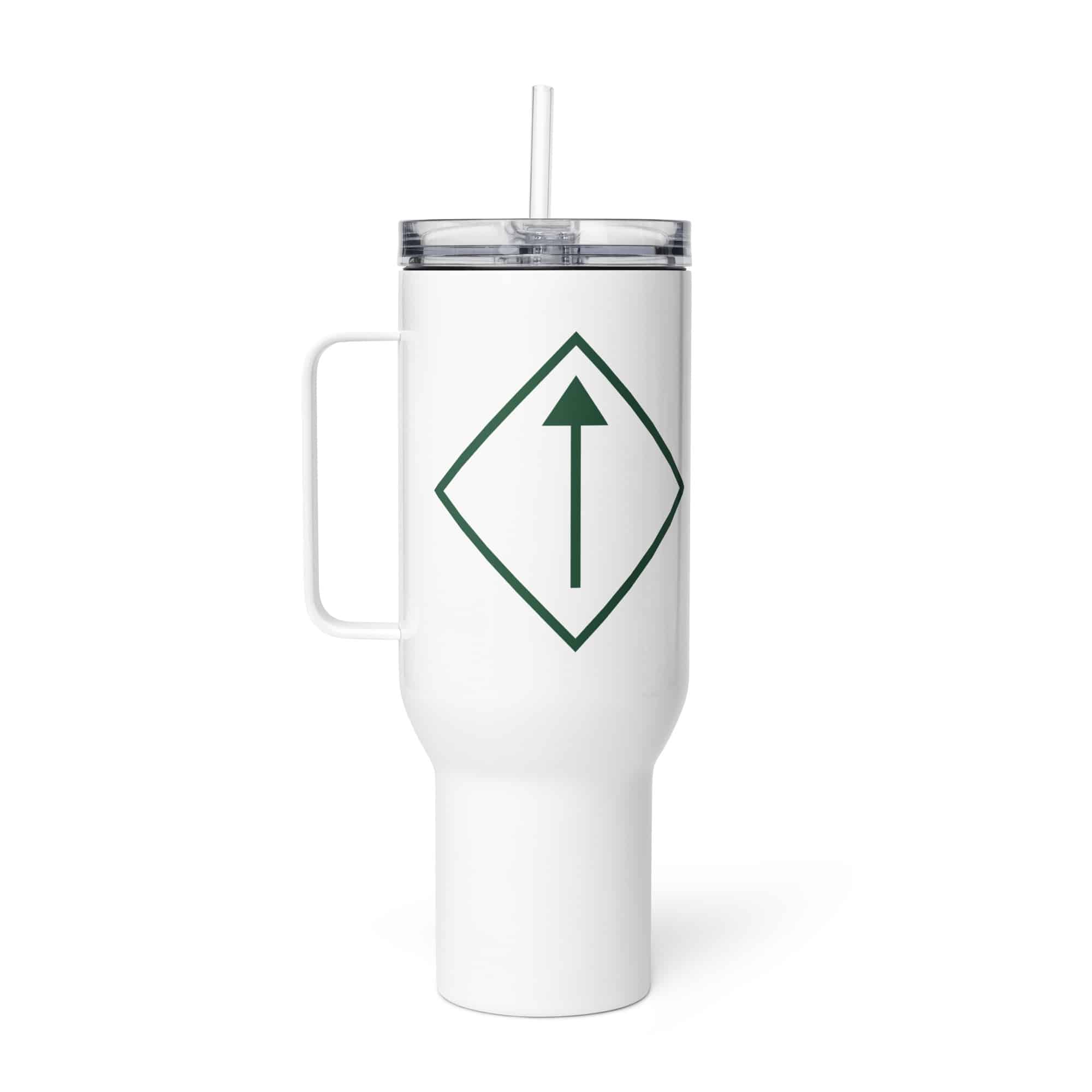 Forest Green Diamond Waymarker Travel Mug