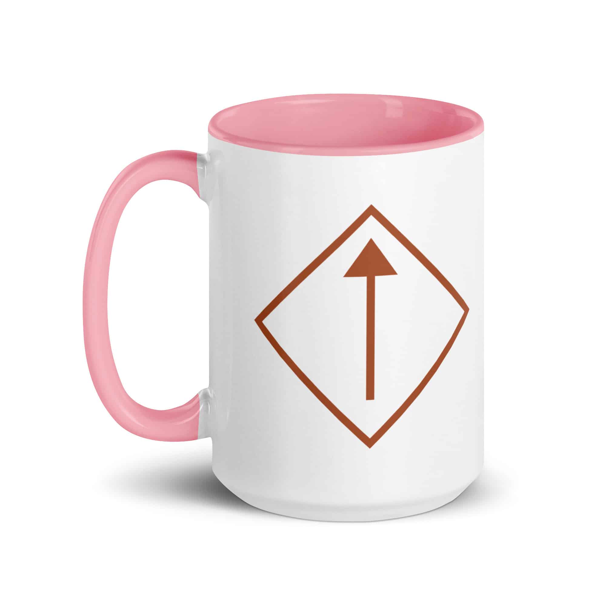 Terracotta Diamond Waymarker Color Inside Mug