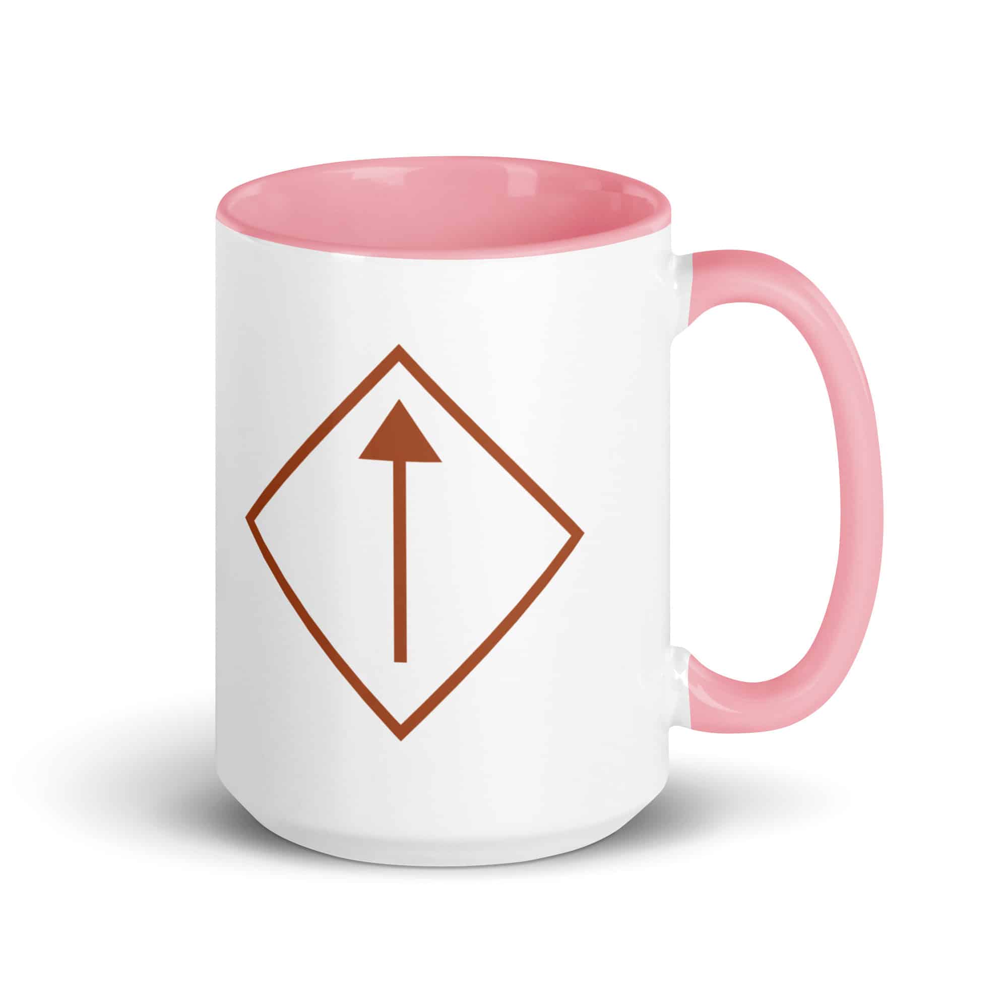 Terracotta Diamond Waymarker Color Inside Mug
