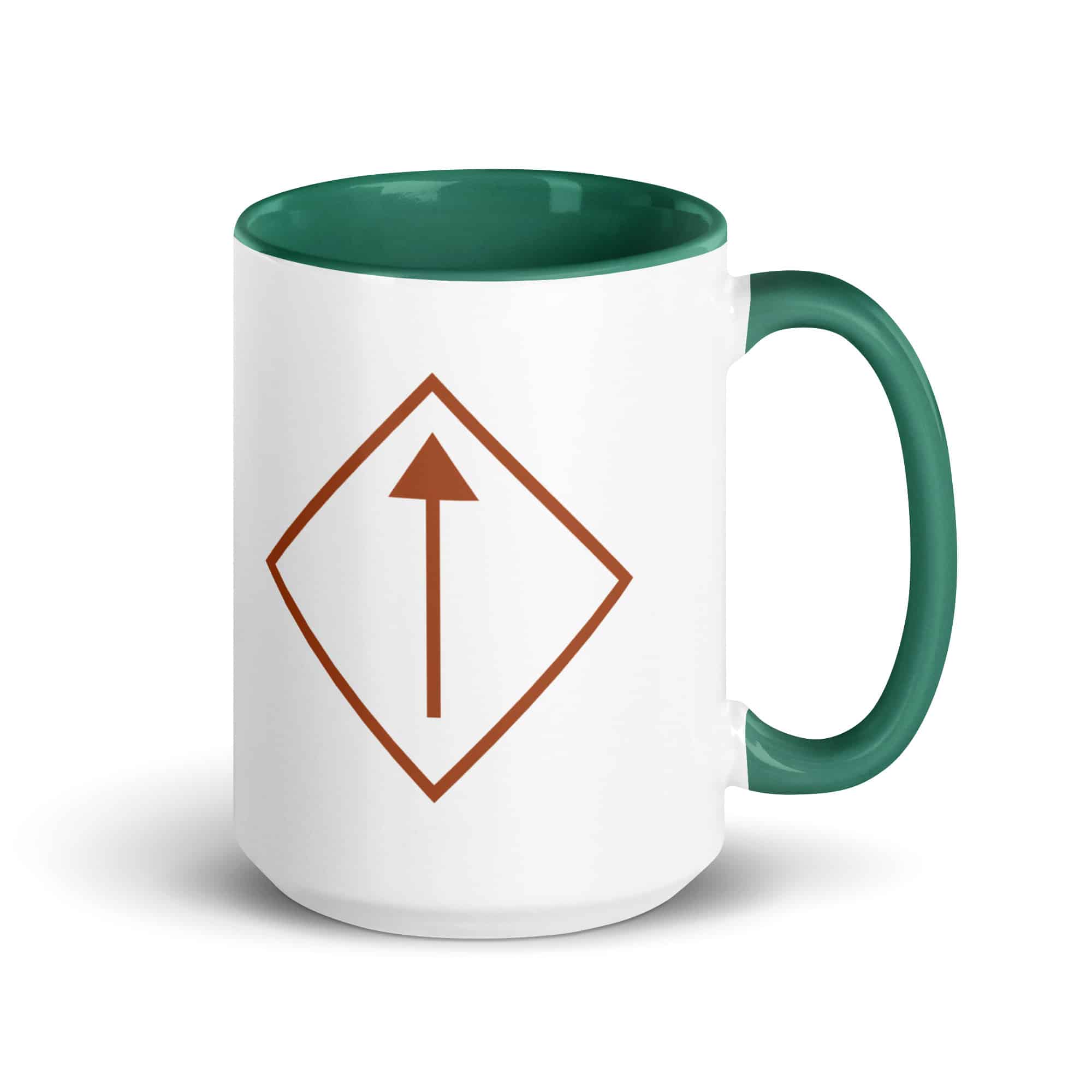Terracotta Diamond Waymarker Color Inside Mug