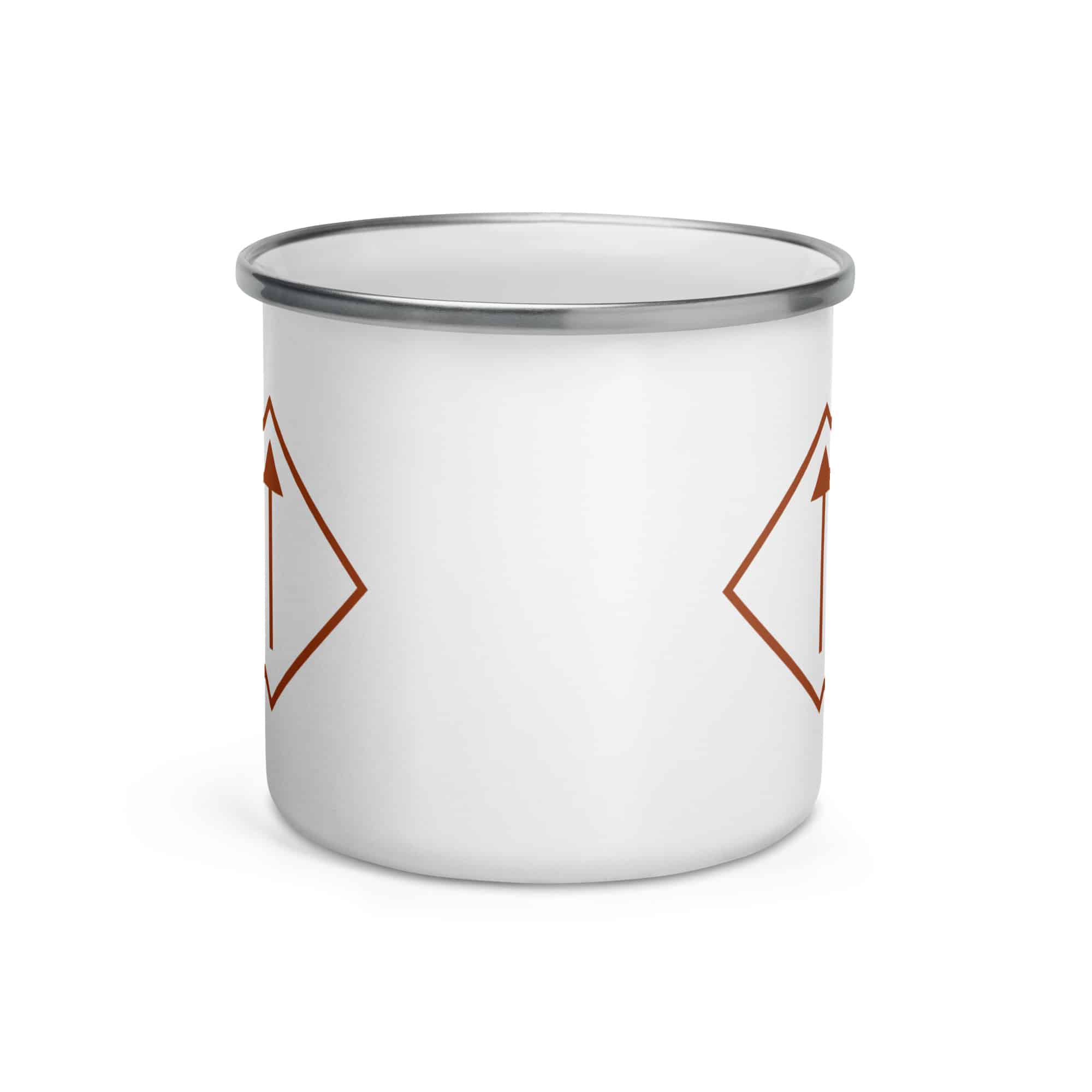 Terracotta Diamond Waymarker Enamel Camp Mug