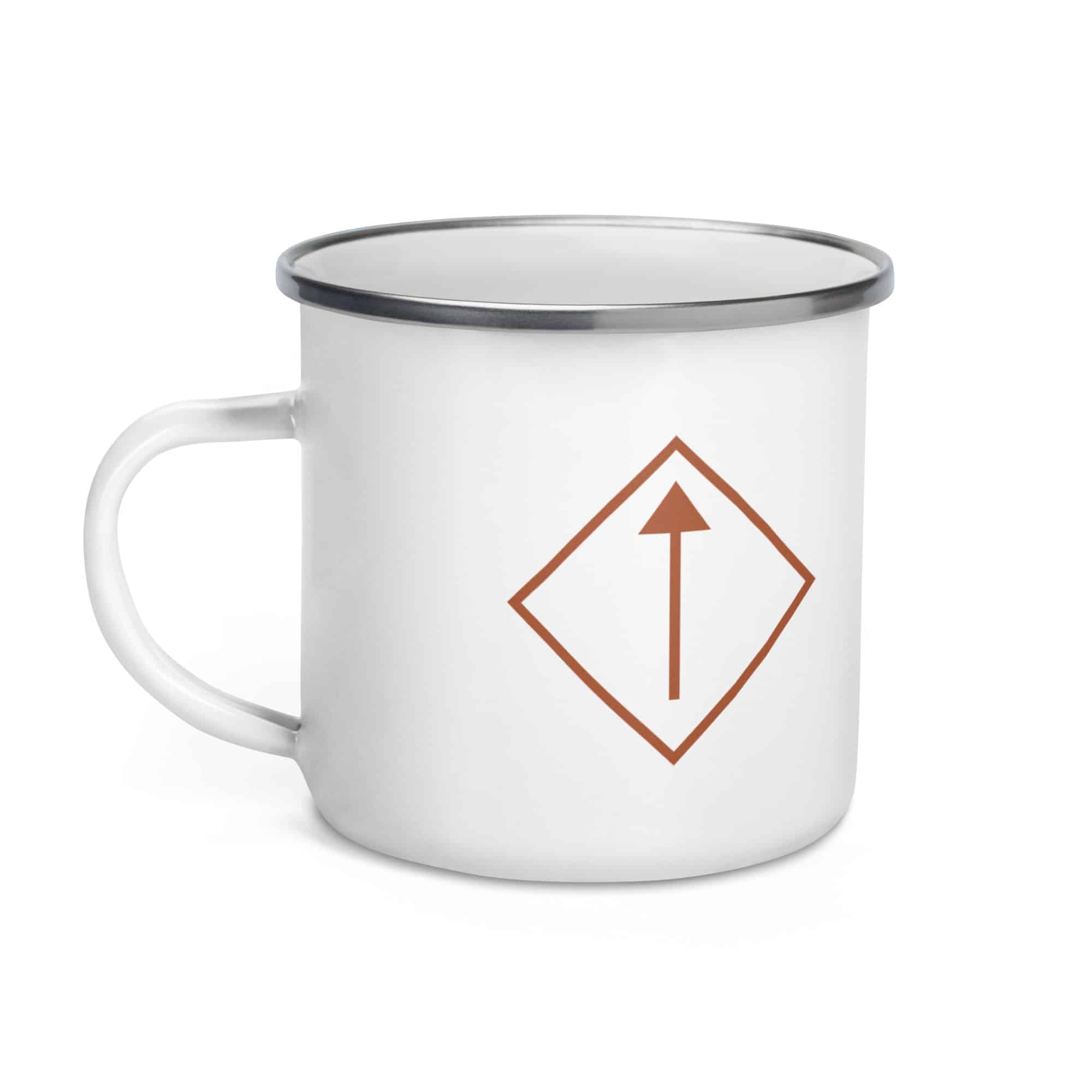 Terracotta Diamond Waymarker Enamel Camp Mug