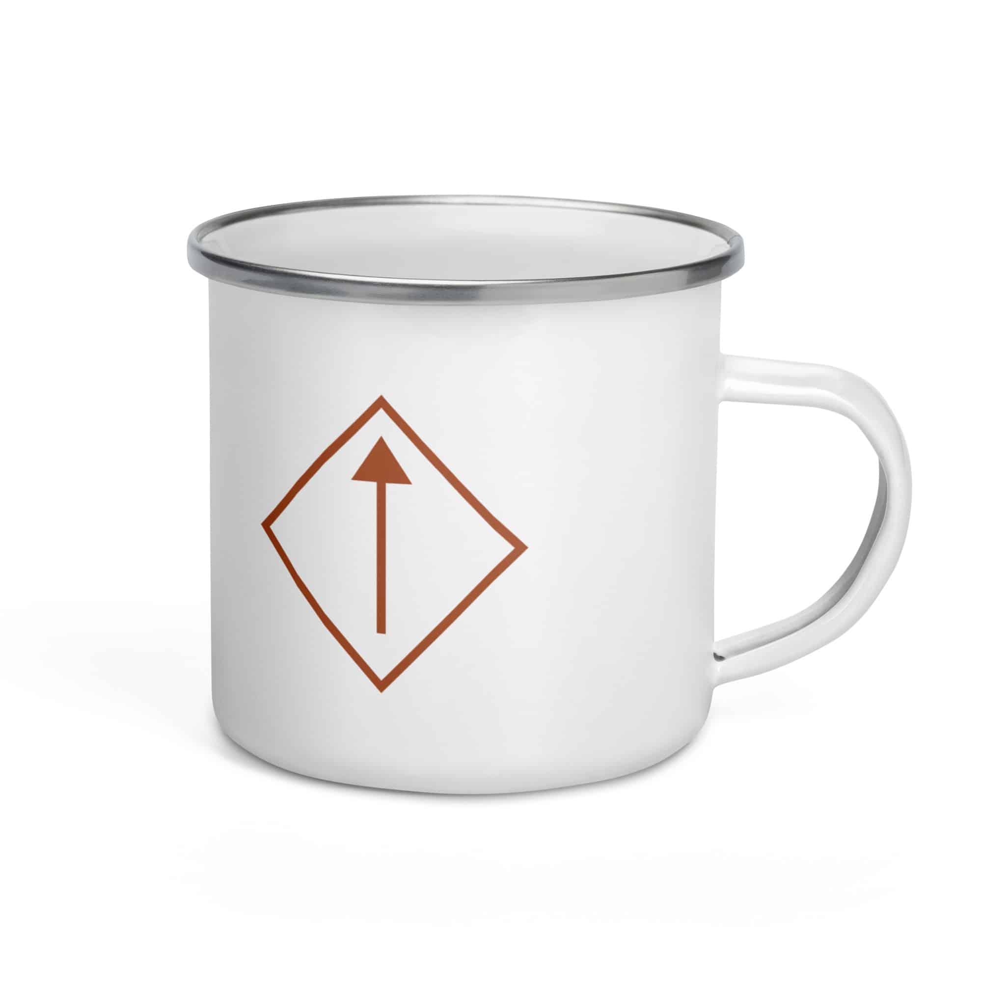 Terracotta Diamond Waymarker Enamel Camp Mug