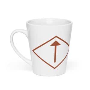 09 Diamond Waymarker Terracotta Latte Mug - 12 oz - Main