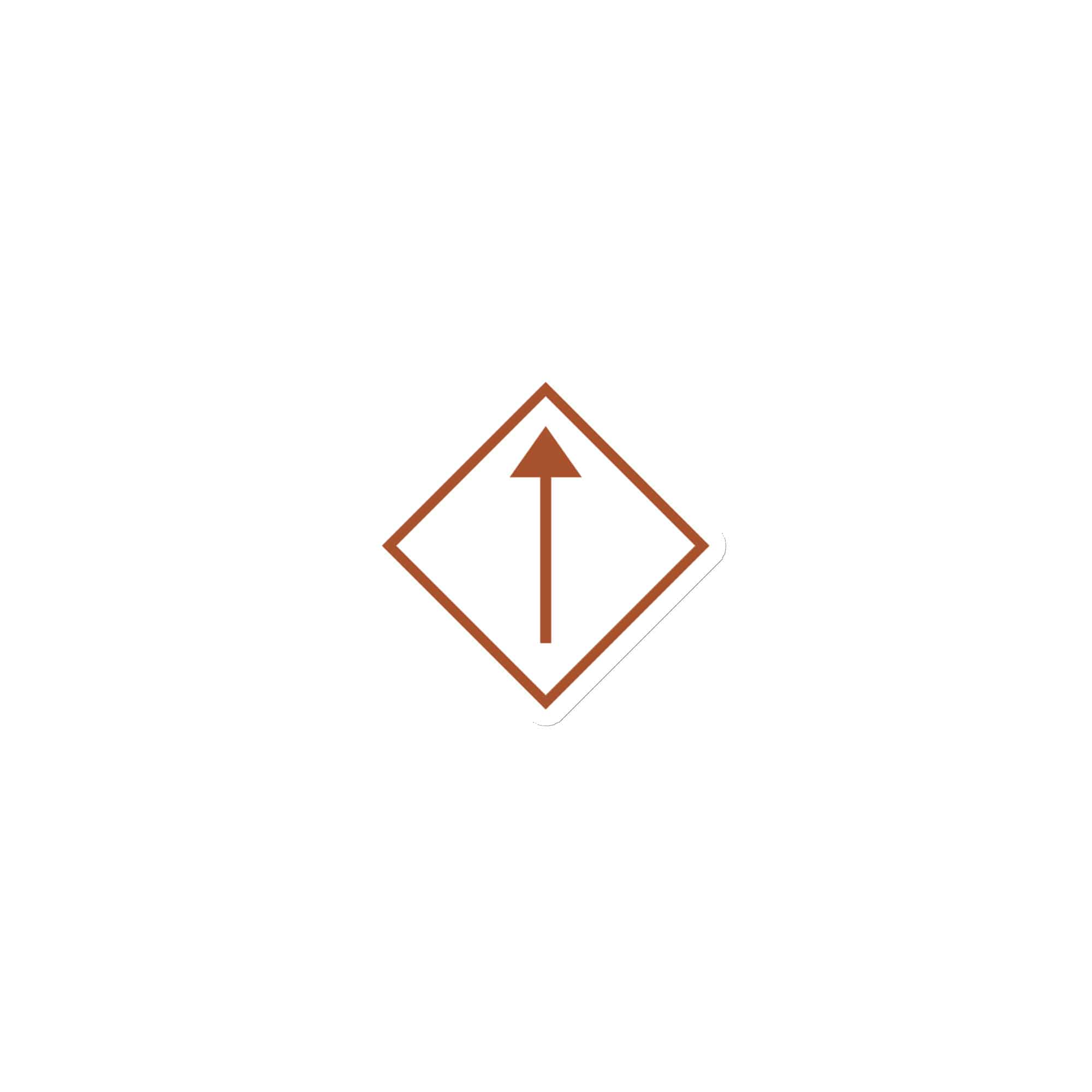 Terracotta Diamond Waymarker Die-Cut Magnet
