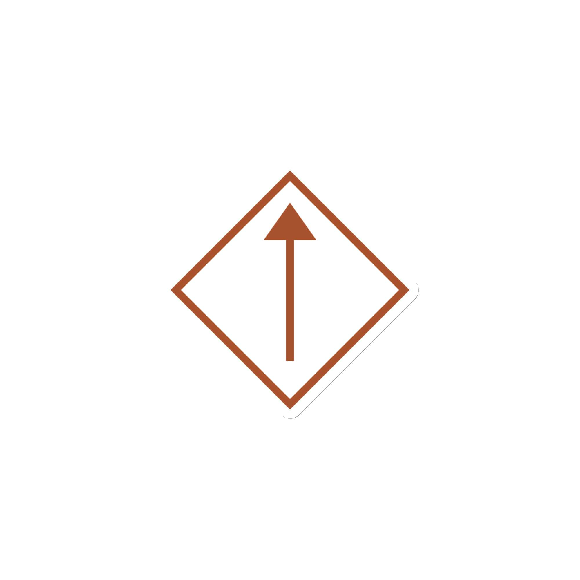 Terracotta Diamond Waymarker Die-Cut Magnet
