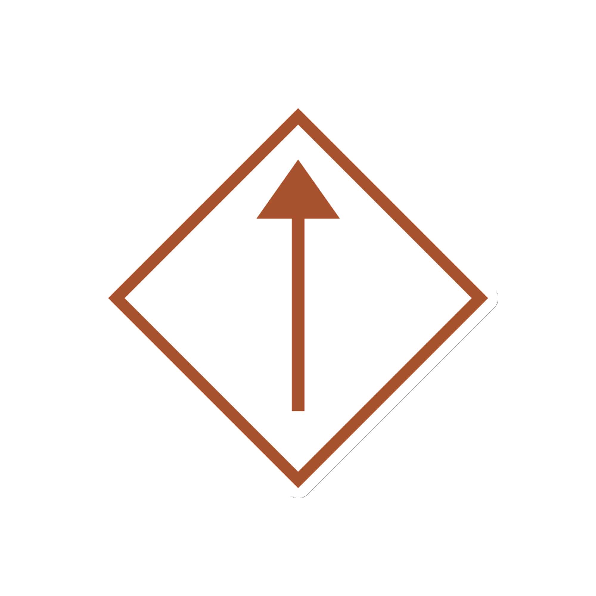 Terracotta Diamond Waymarker Die-Cut Magnet