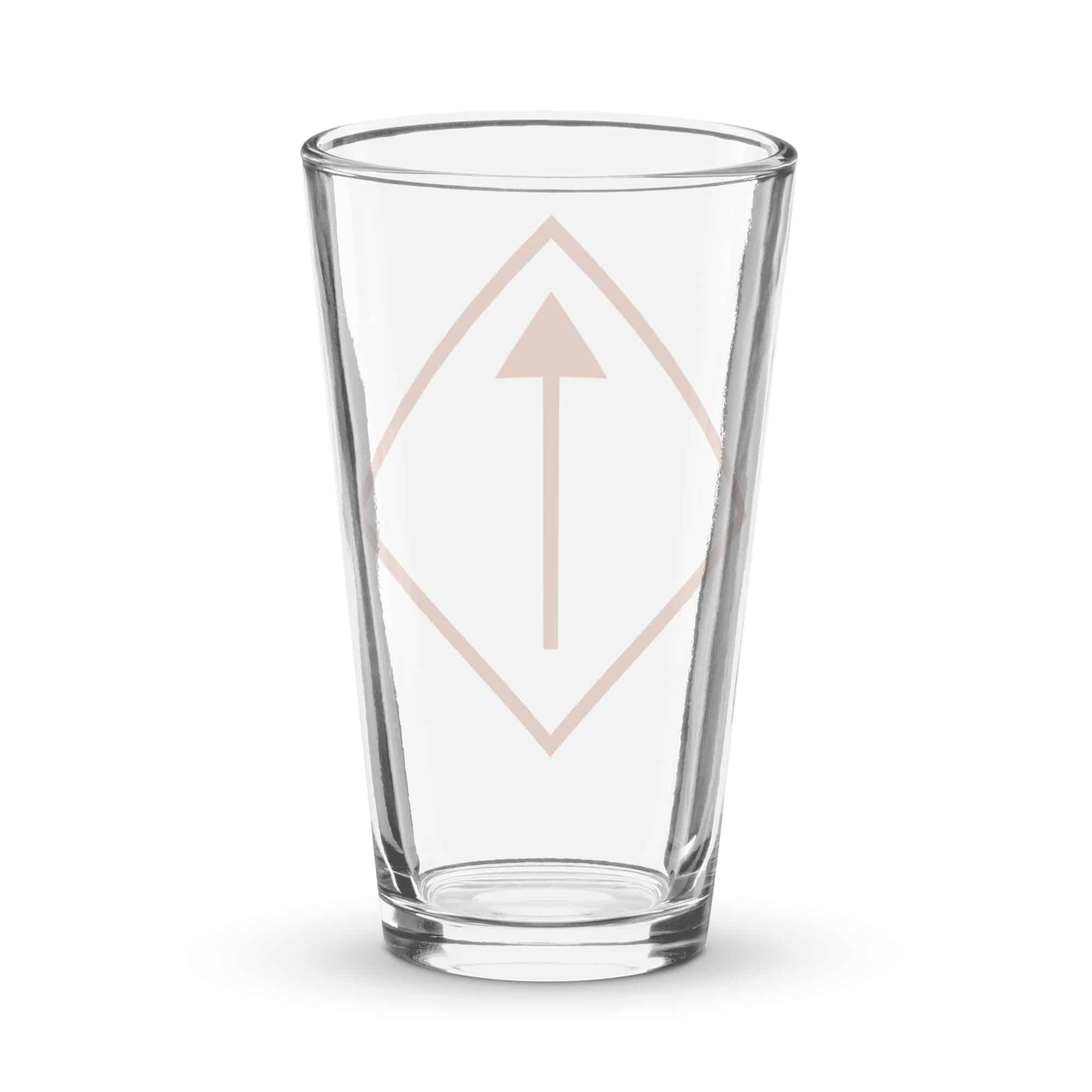 Terracotta Diamond Waymarker Pint Glass
