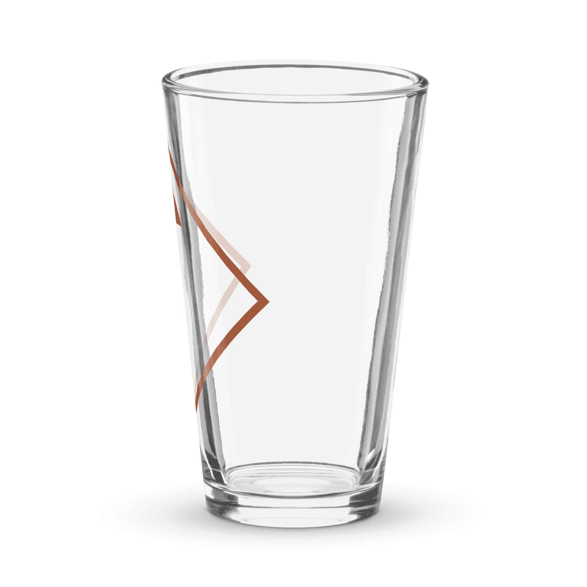 Terracotta Diamond Waymarker Pint Glass