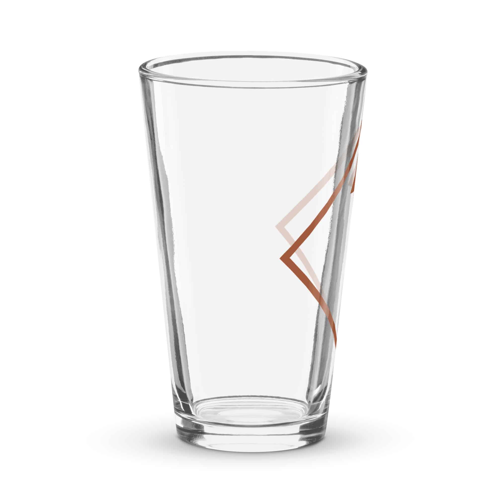 Terracotta Diamond Waymarker Pint Glass